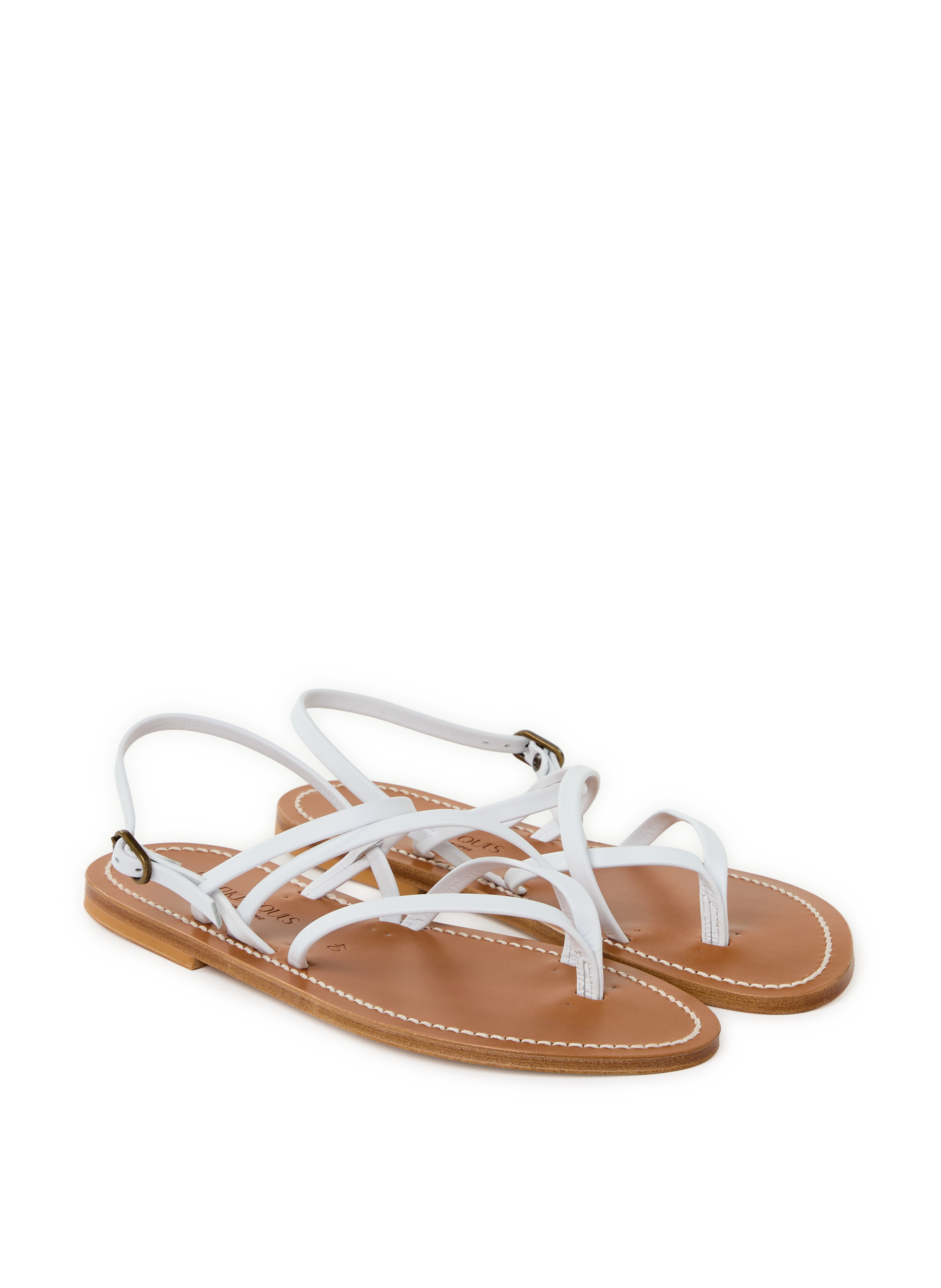 Sandales plates Nemesis K. JACQUES Blanc