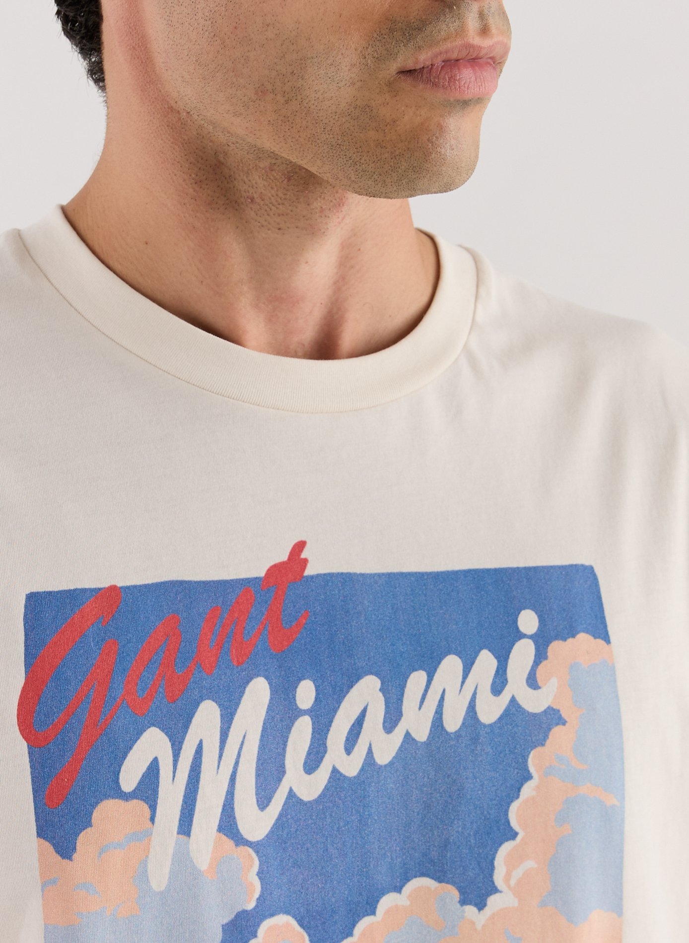 Classic Cotton T-Shirt GANT Beige