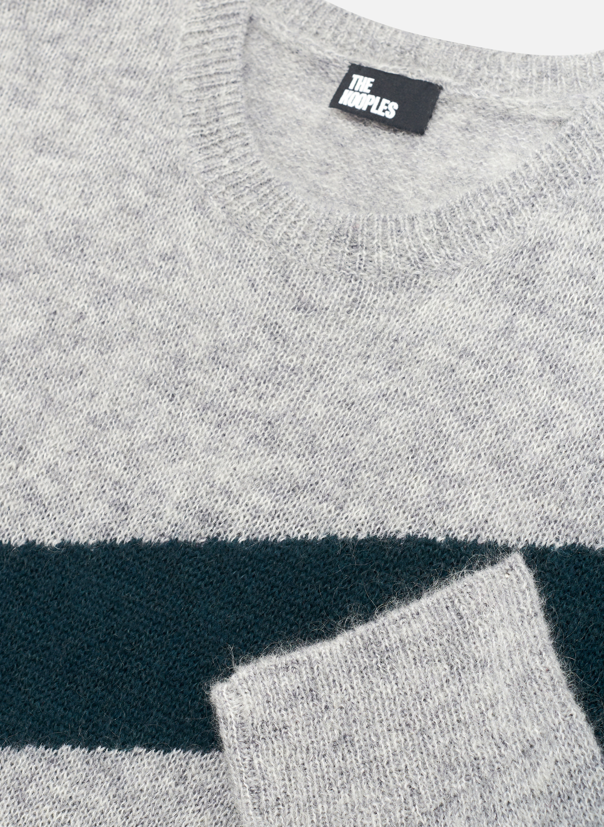 Pull avec bandes contrastées THE KOOPLES Gris
