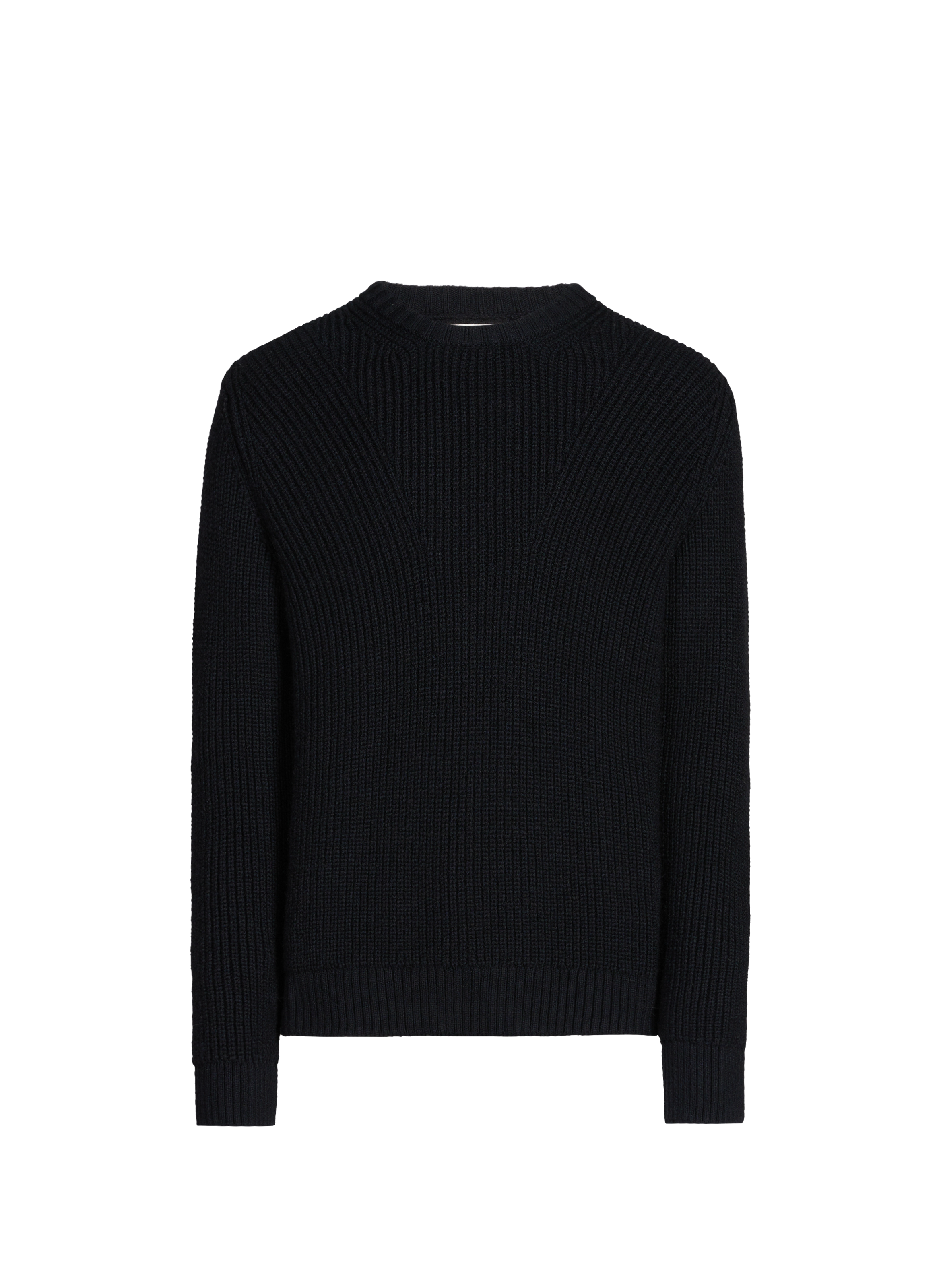 Round-neck sweater in ribbed knit SAISON 1865 Blue