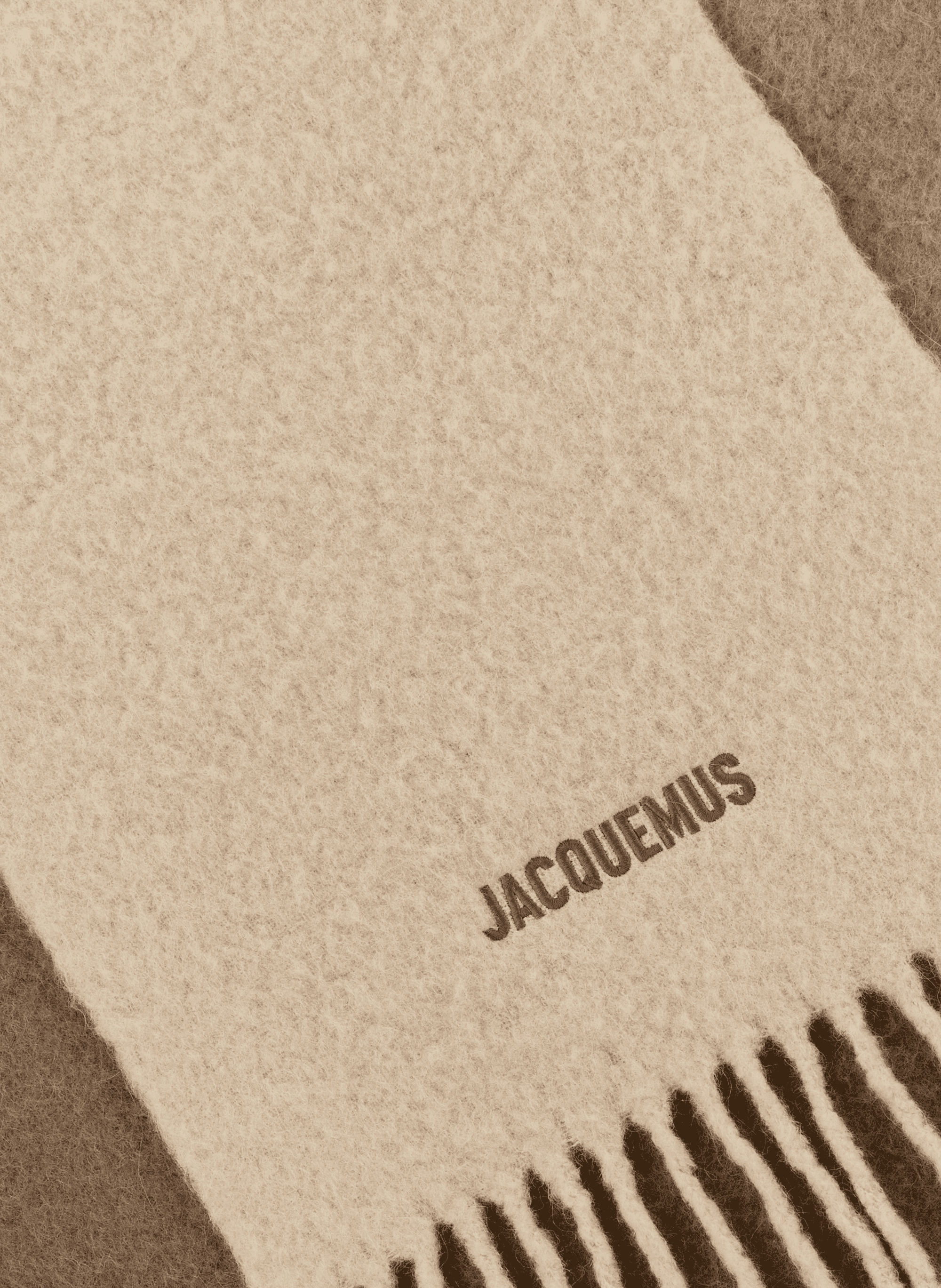 L?écharpe Moisson scarf JACQUEMUS Beige