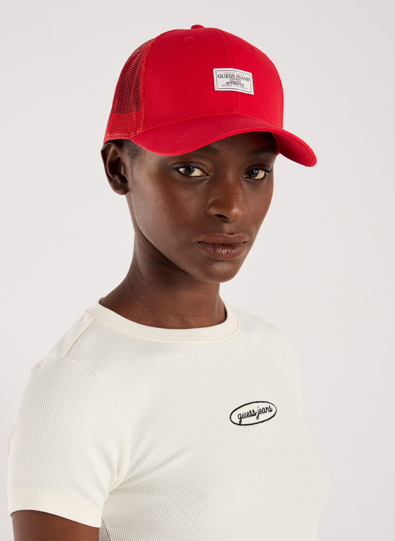Casquette en coton  GUESS Rouge
