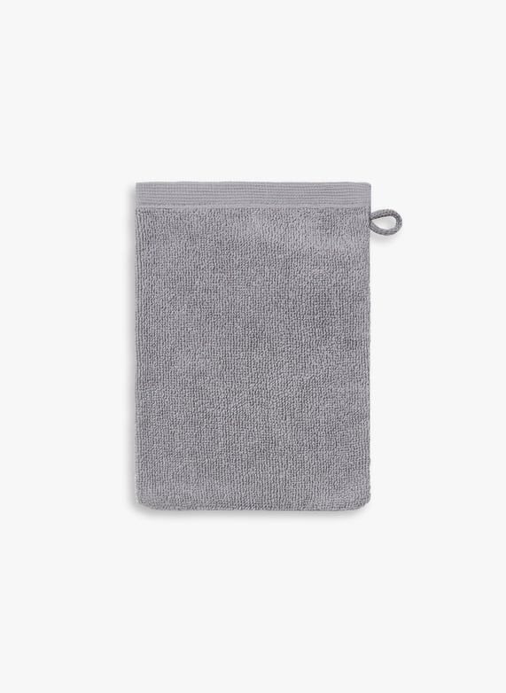 Organic cotton guest towel | Silver by AU PRINTEMPS PARIS Organic cotton guest towel Silver