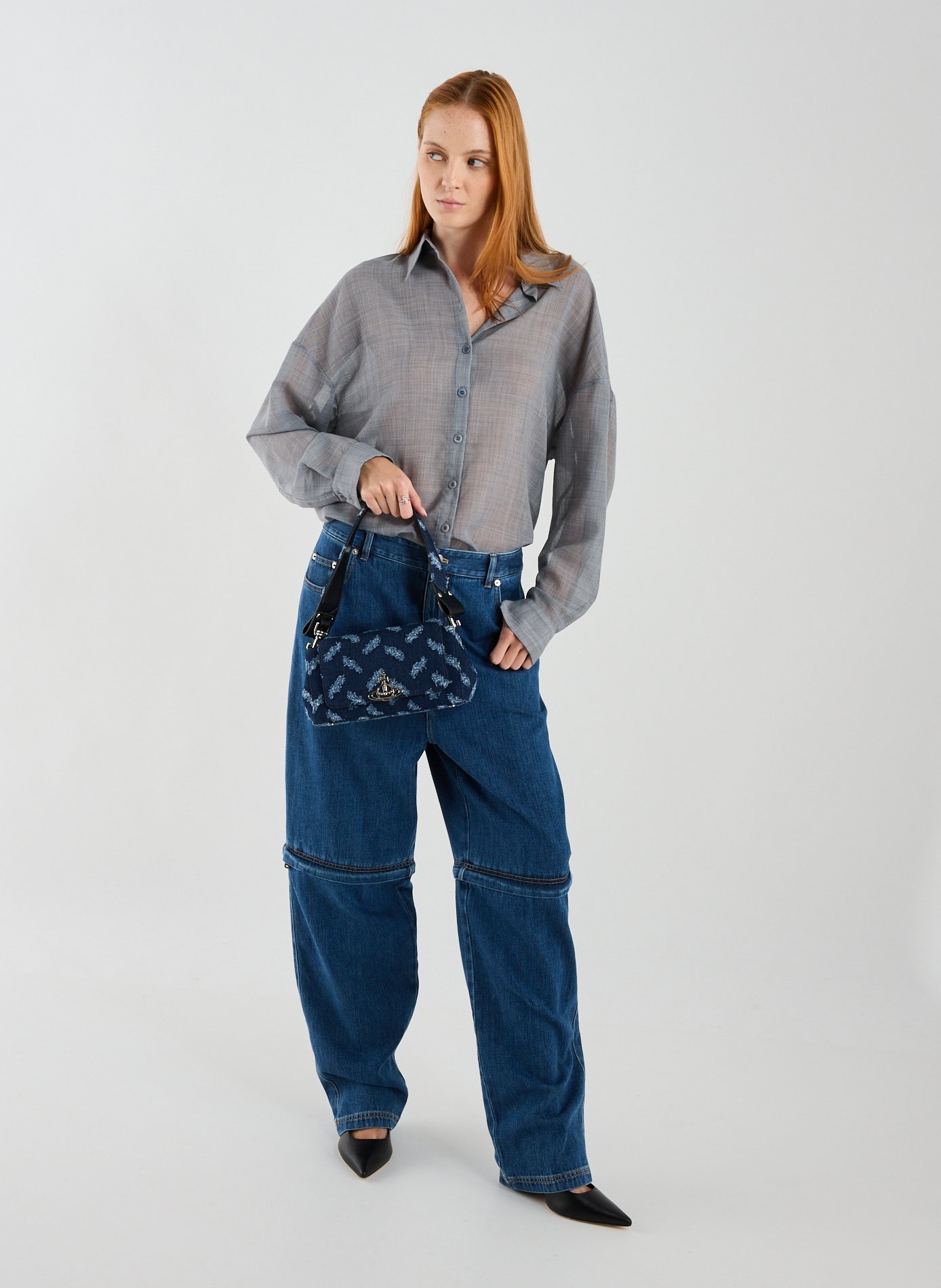 Denim handbag VIVIENNE WESTWOOD Blue