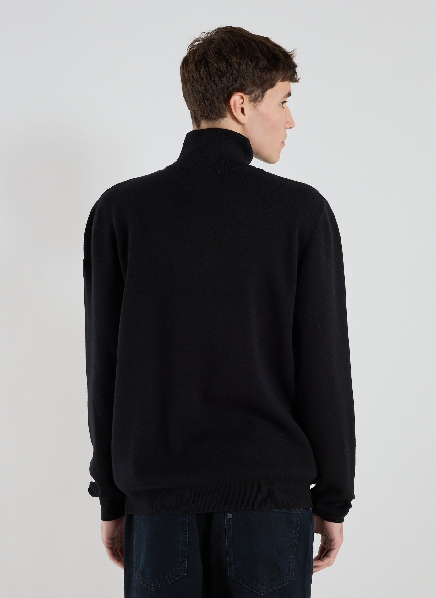 Pull col montant zippé GERTRUDE ET GASTON Noir