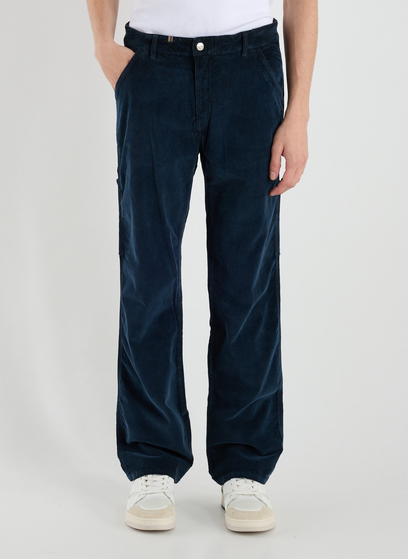 NOTIFY Jean droit en coton mélangé Bleu