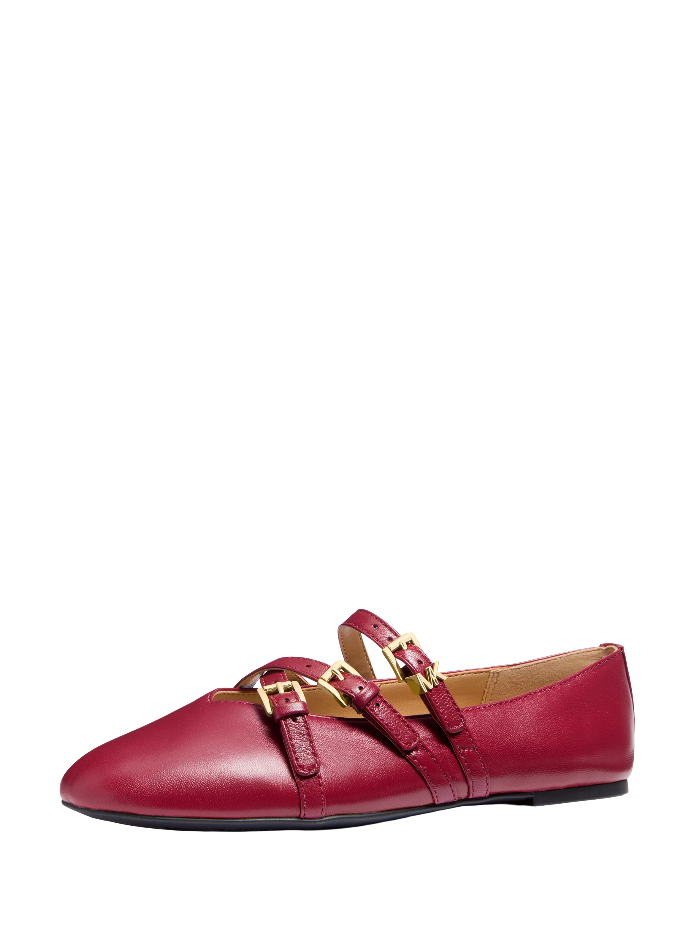 Ballerines en cuir  MICHAEL KORS Rouge