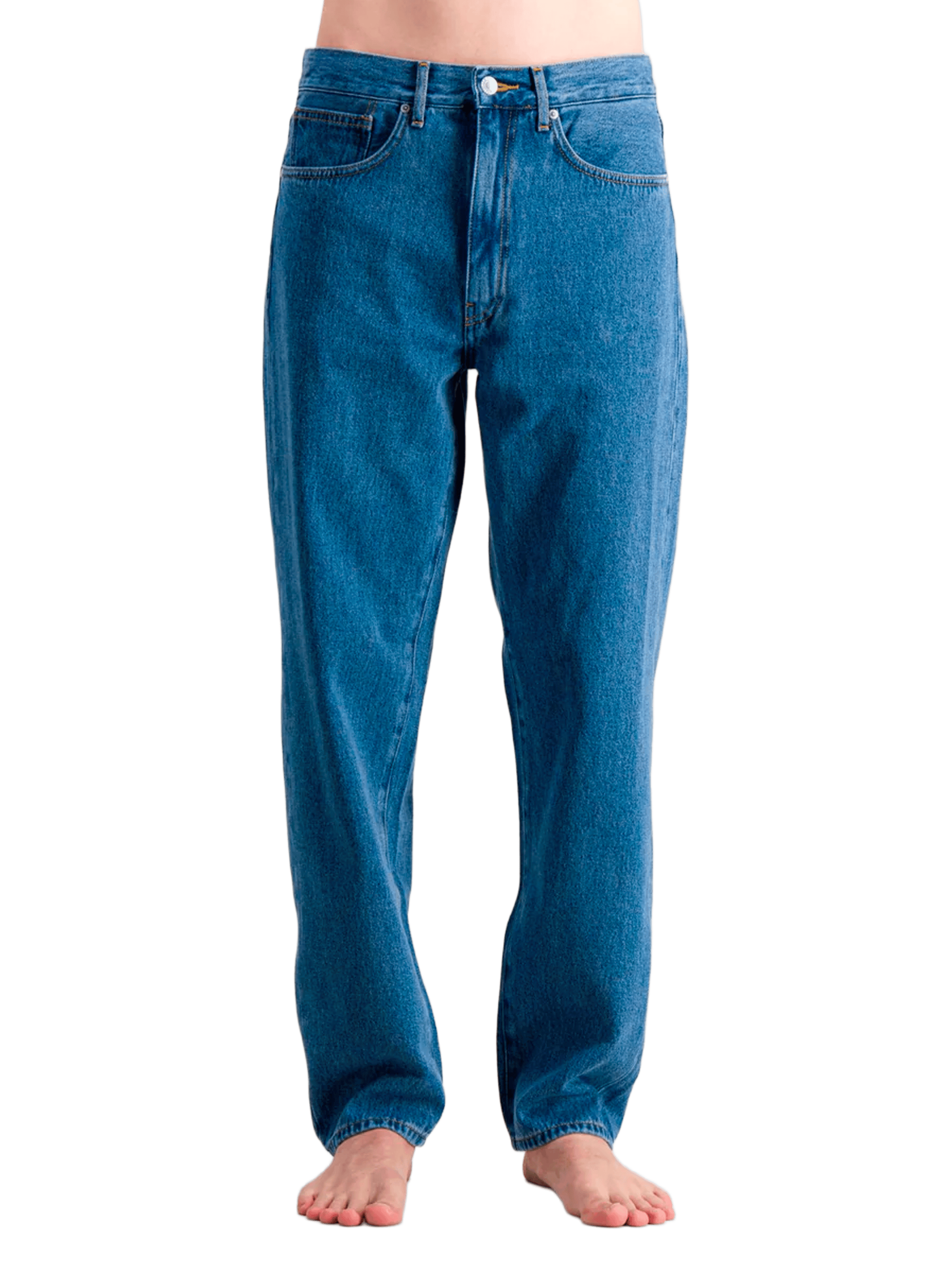 ATELIERS DE NIMES Jean ample en coton  Bleu