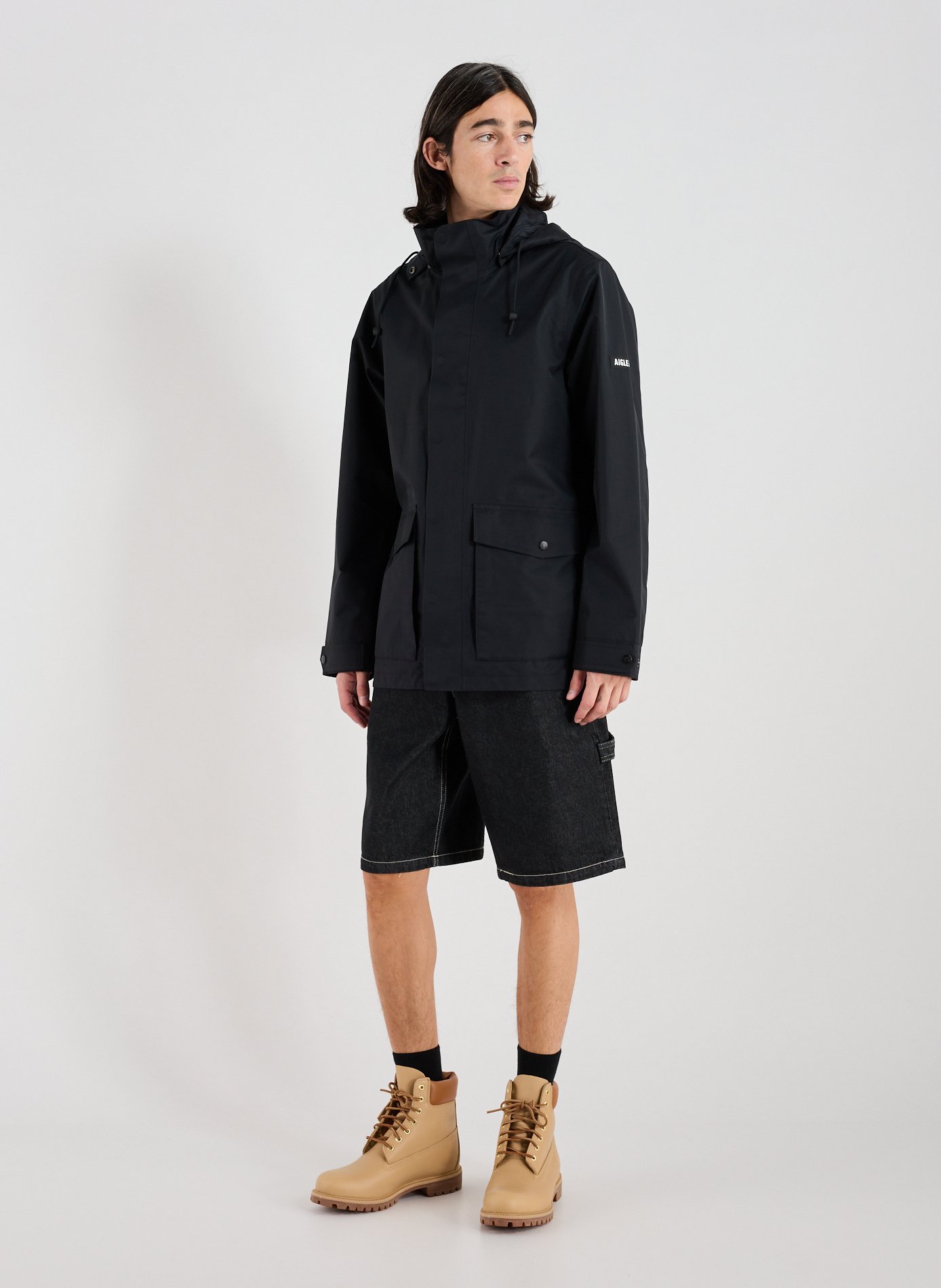 Parka imperméable T-kit  AIGLE Noir