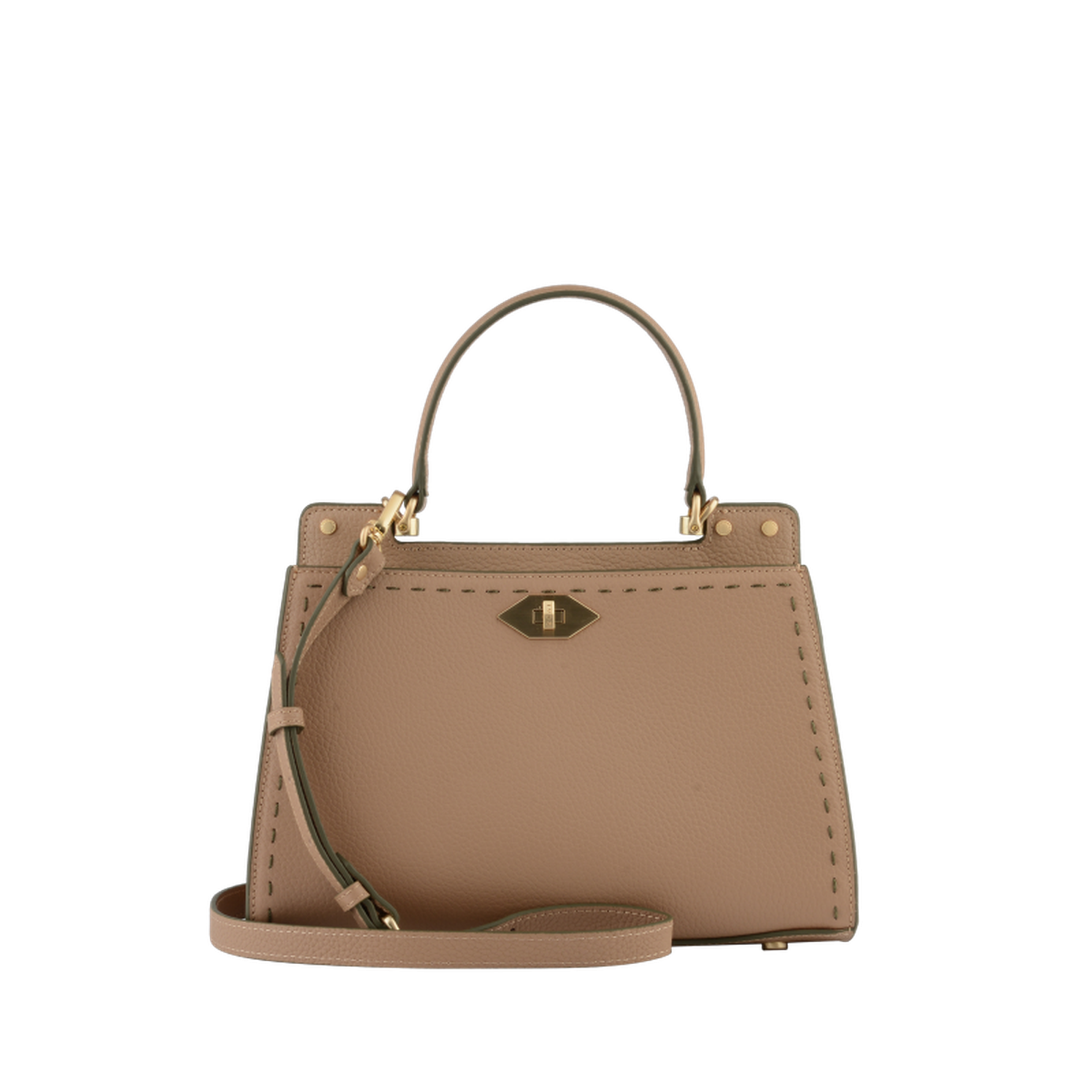 Trianon - sac à main POURCHET Kaki