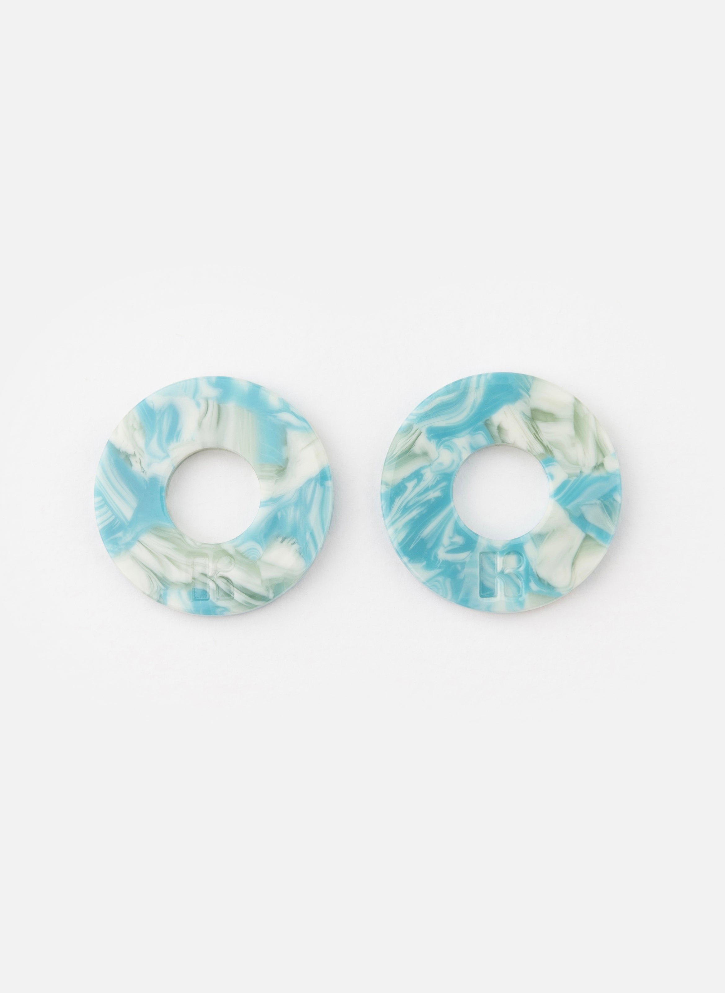 Charms donuts en acétate de cellulose KURAGE GINZA Bleu