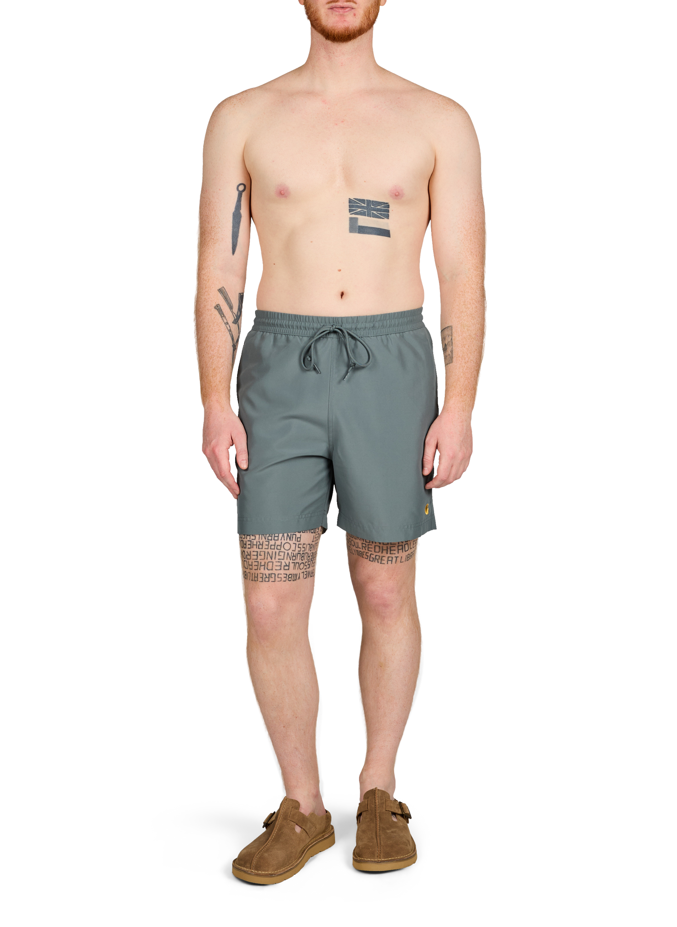 Short de bain à logo CARHARTT WIP Vert