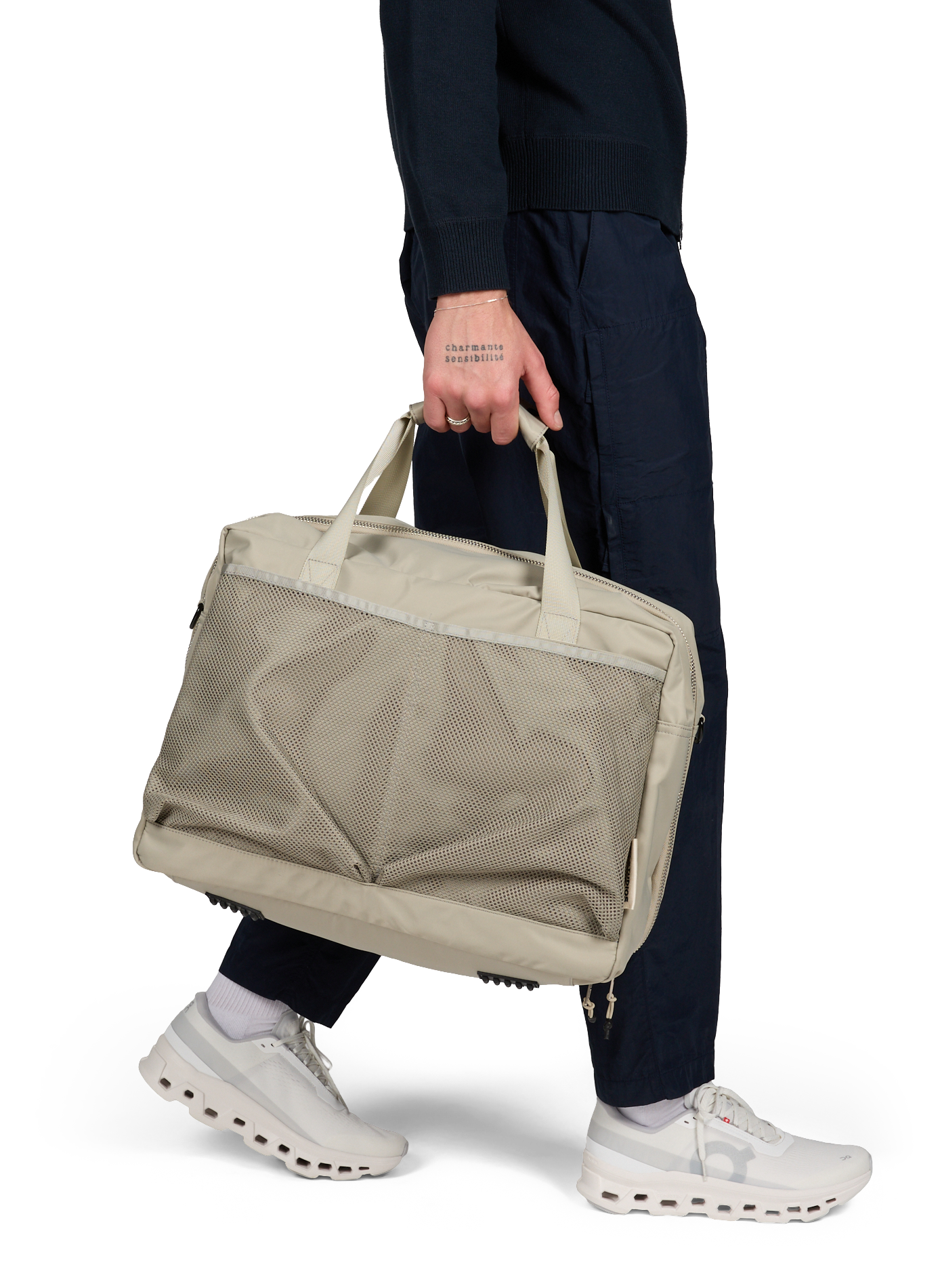 Sac de voyage cabine AY STUDIOS Beige