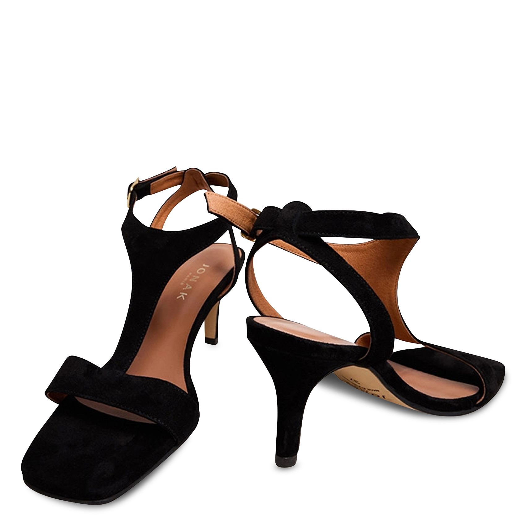 Sandales hautes en cuir vernus JONAK Noir