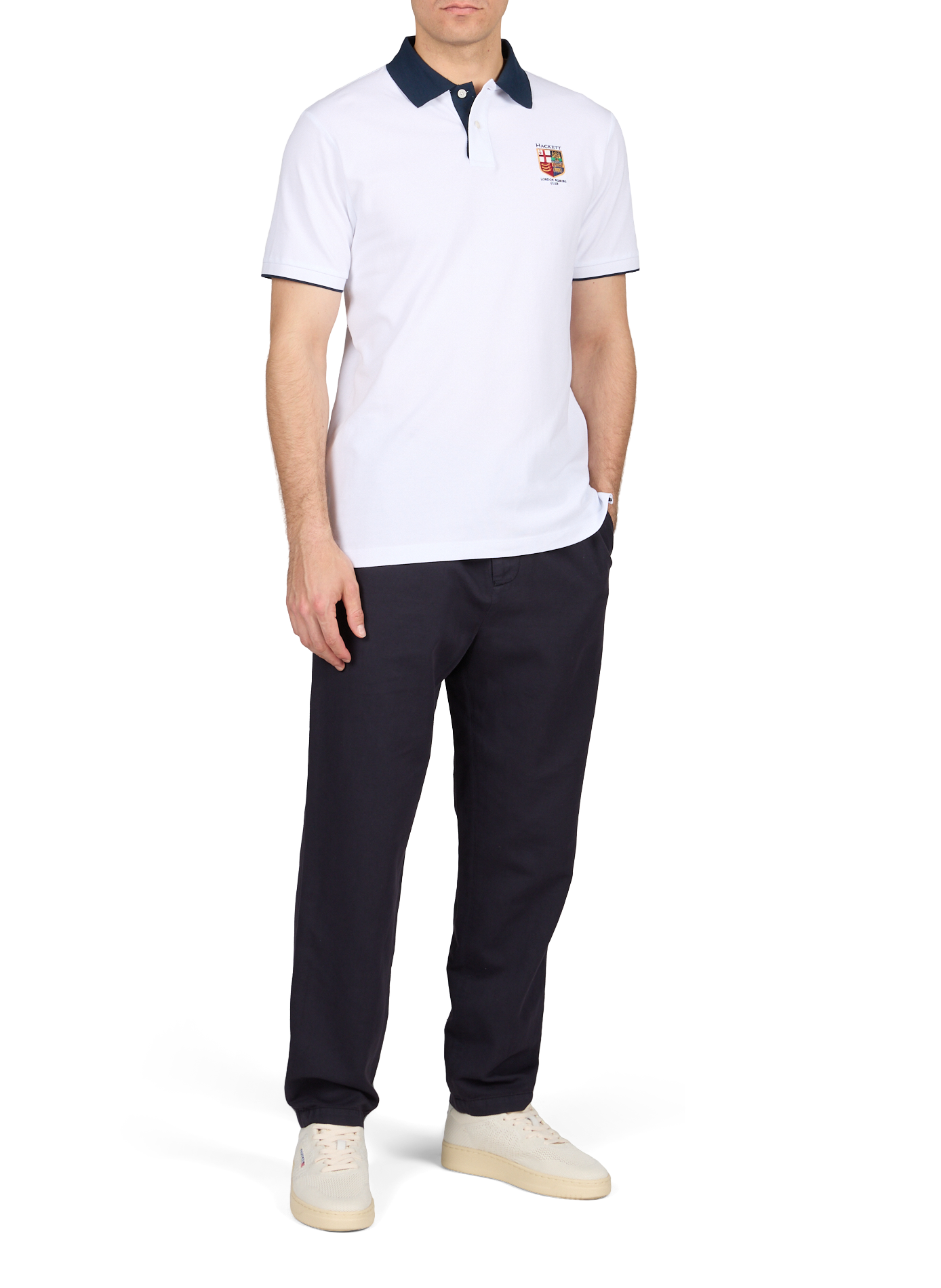Polo en coton HACKETT Blanc