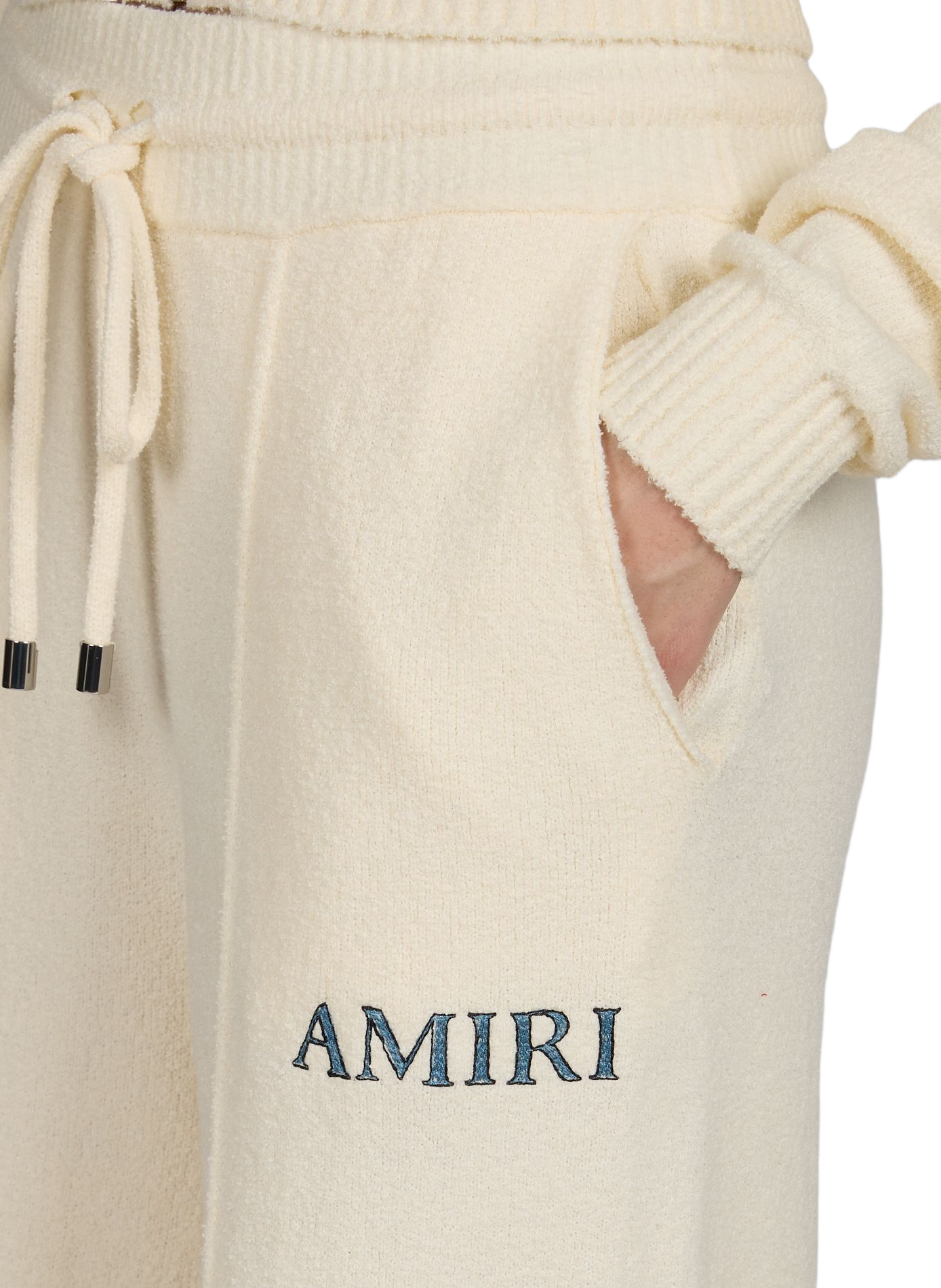 Pantalon de survêtement en coton éponge mélangé AMIRI Blanc