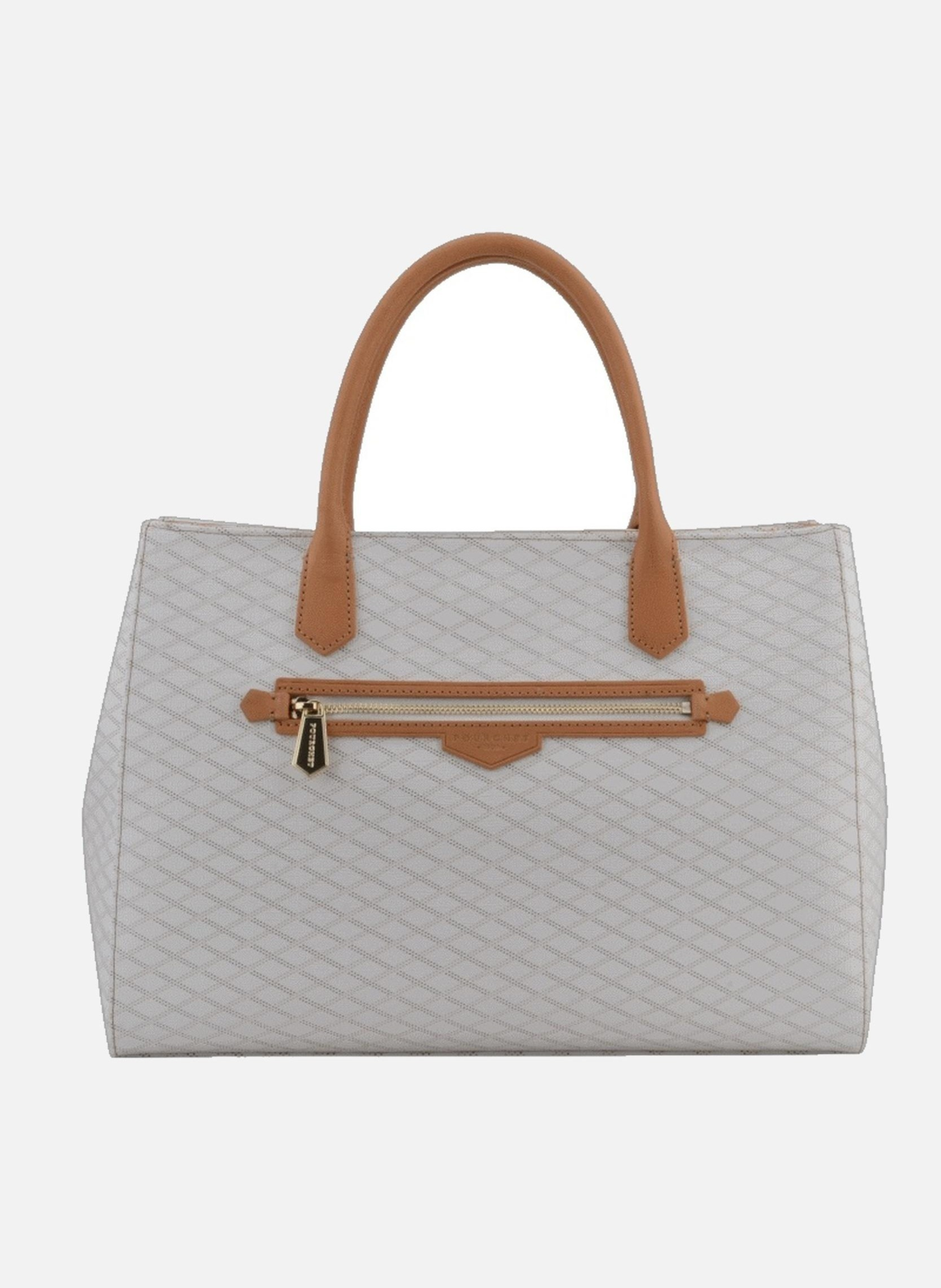 Volver coated | sac à main pm en cuir de vachette POURCHET Blanc