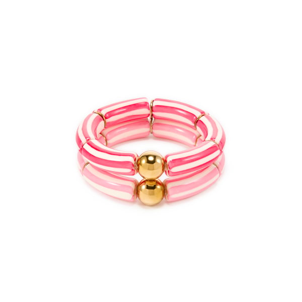 Lot de 2 bracelets à rayures Lot de 2 bracelets à rayures