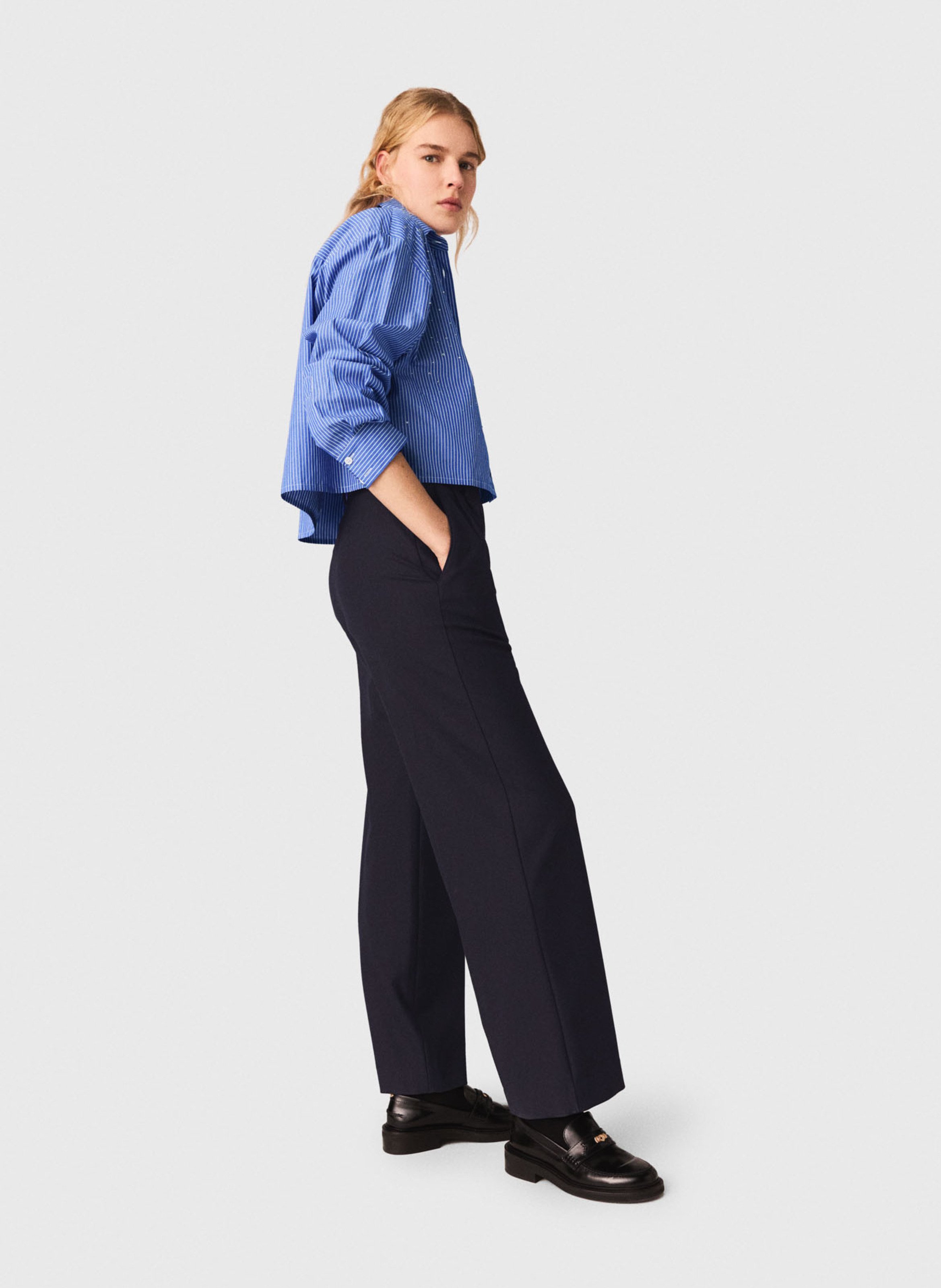 Pantalon large MAJE Noir