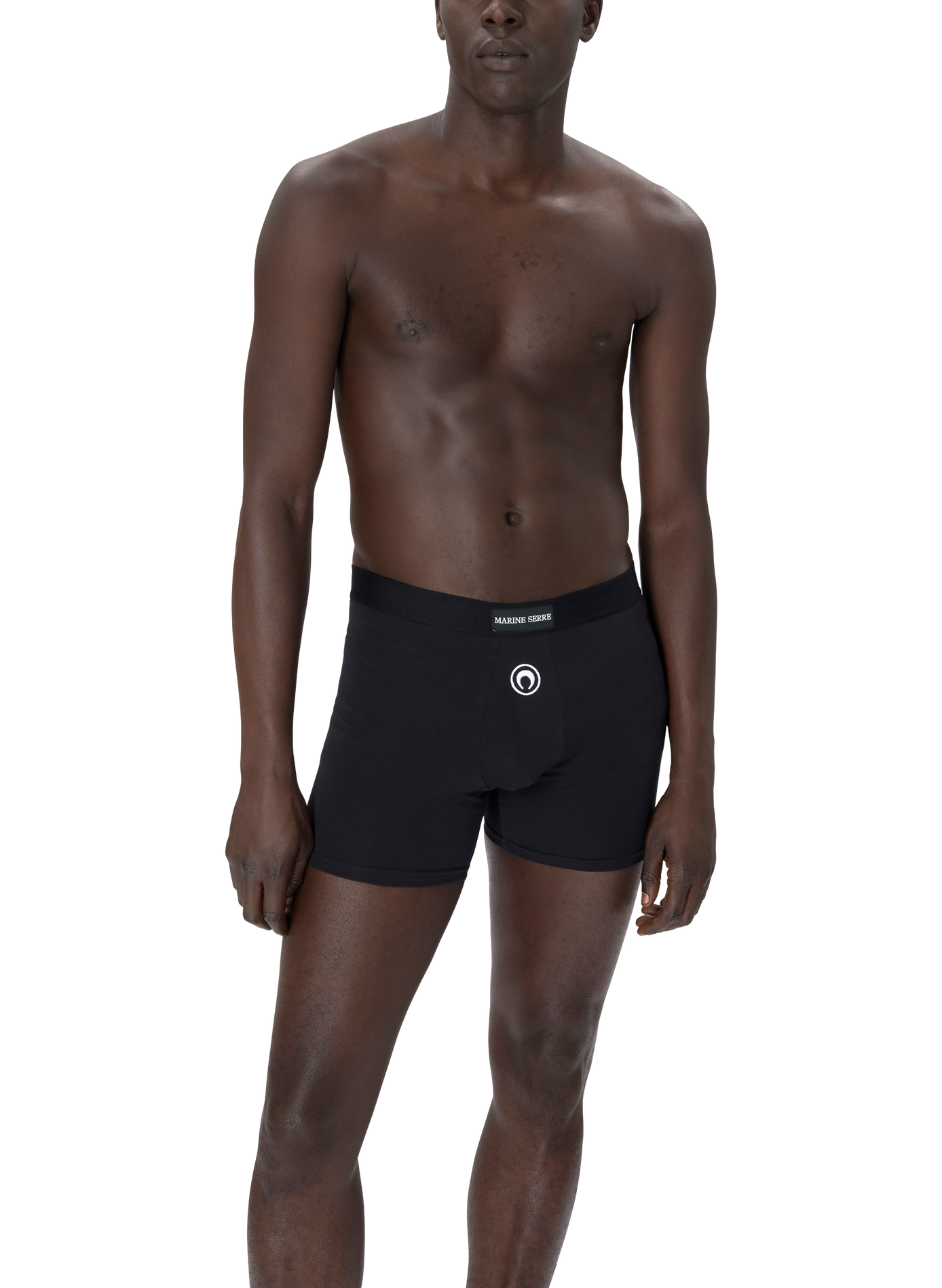 Boxer logo moon en jersey stretch MARINE SERRE Noir