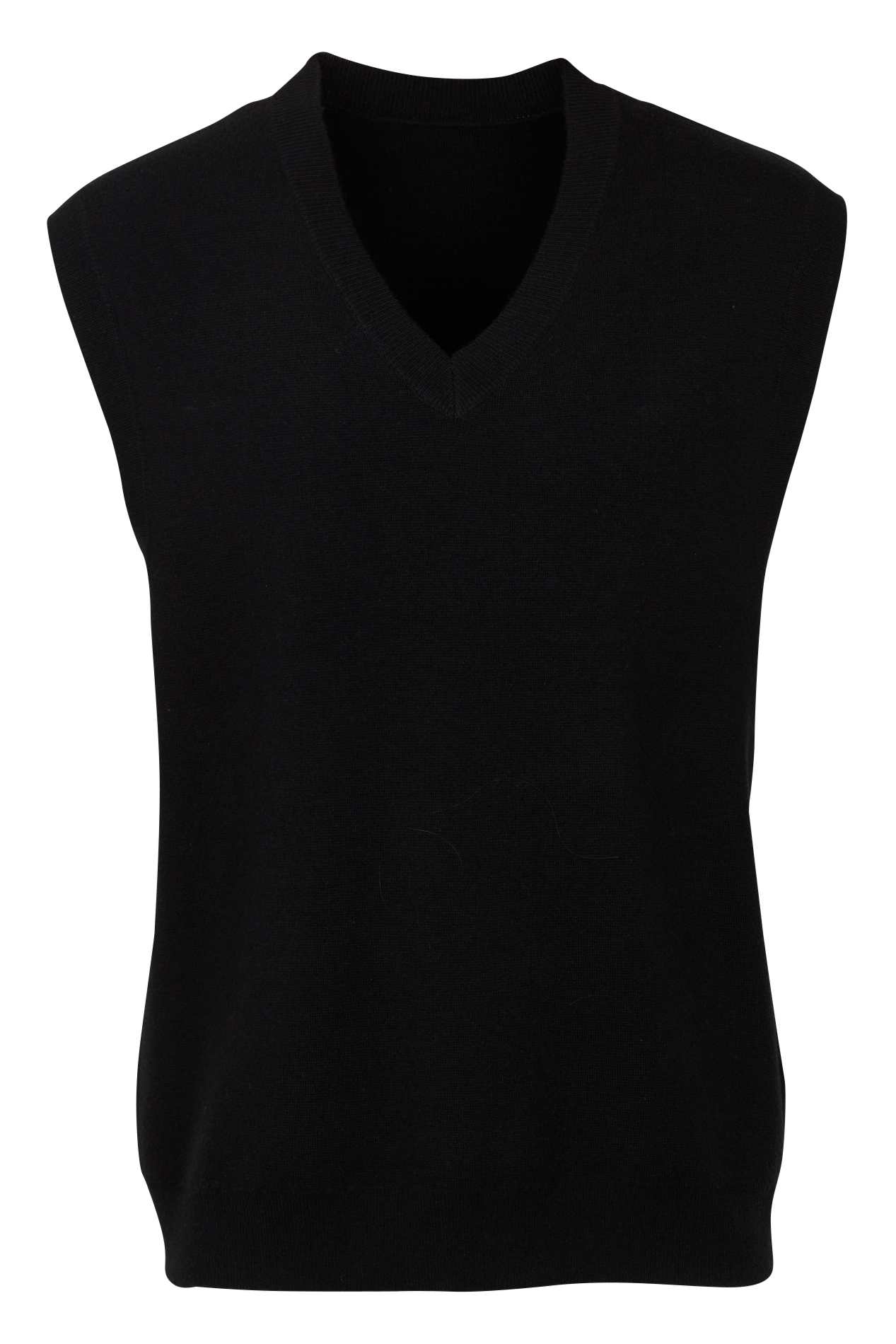 Pull droit sans manches col v IKKS Noir