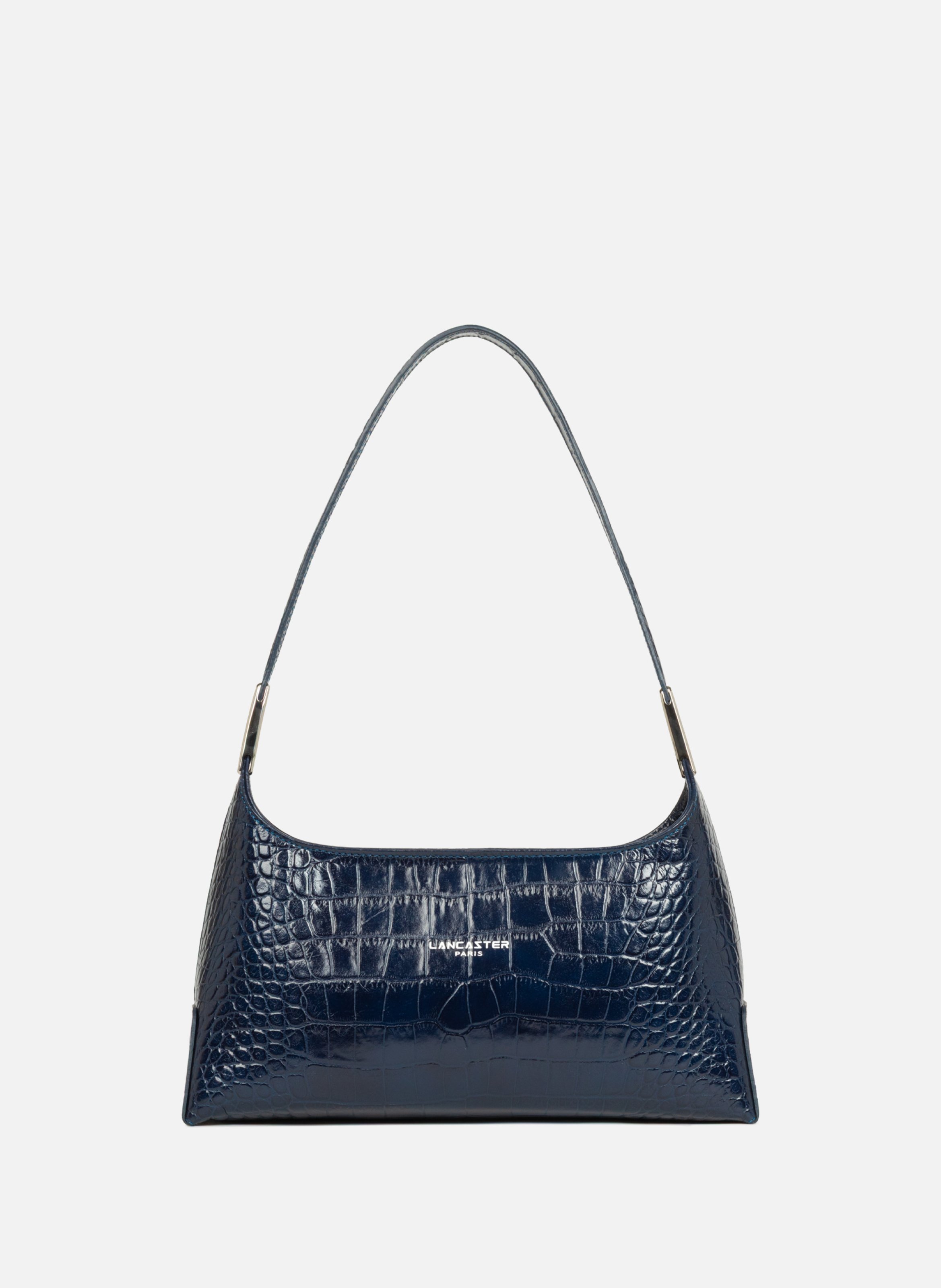 Handbag - exotic lézard & croco fr LANCASTER Blue