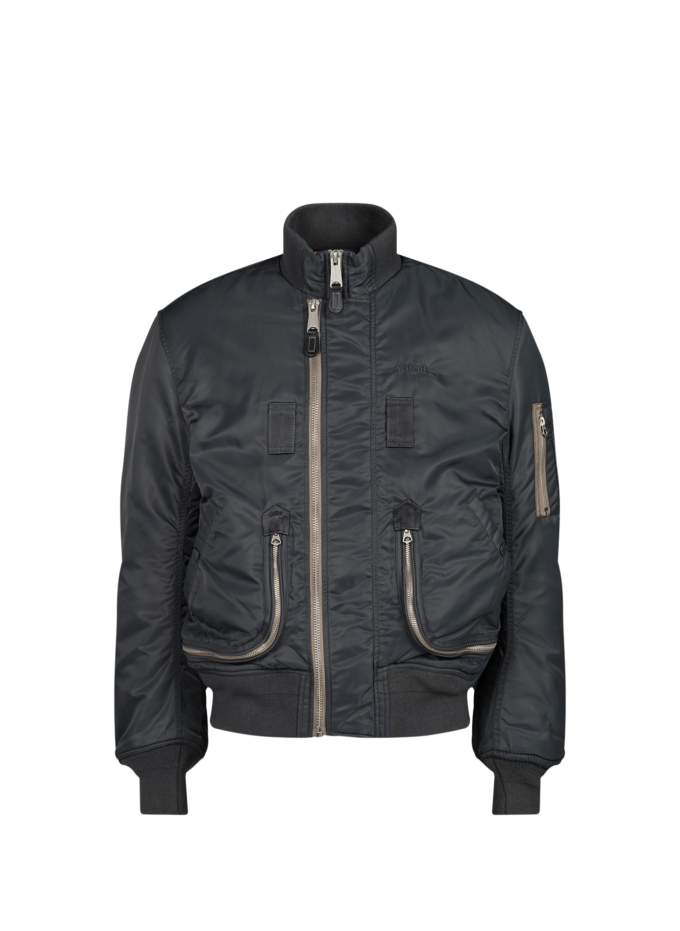 Blouson oversize Aircamps col montant SCHOTT Gris