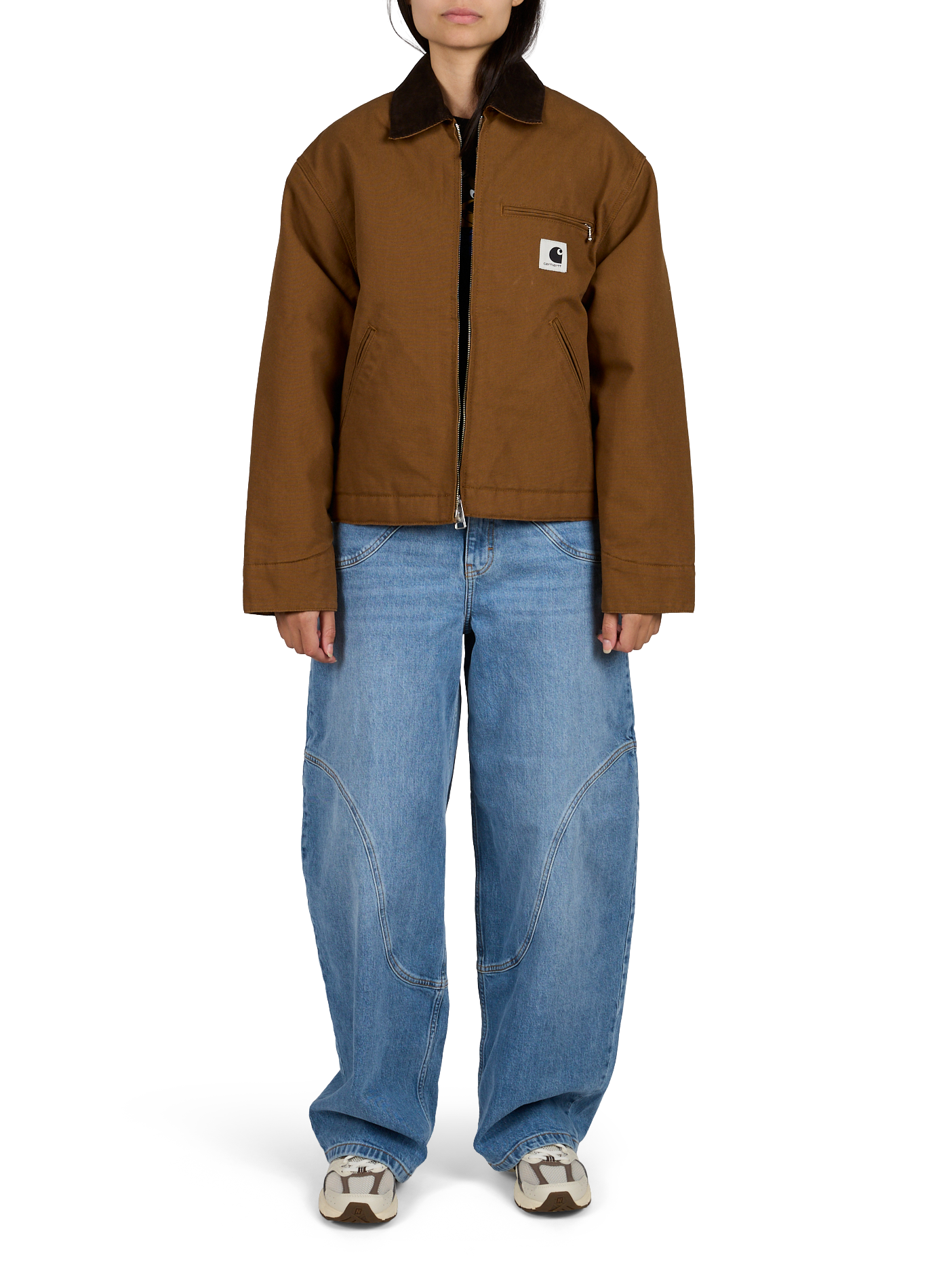 Rundhalsausschnitt T-Shirt aus Baumwolle CARHARTT WIP Schwarz