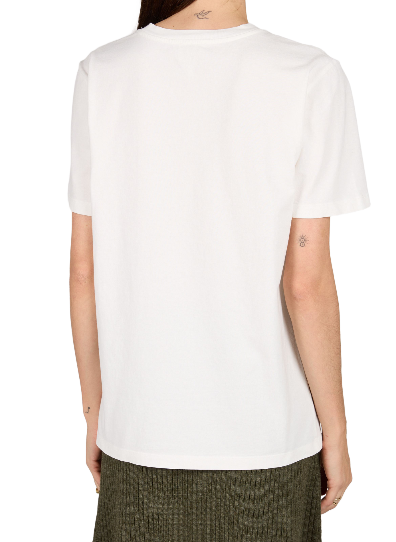 Straight fit short sleeve cotton t-shirt A.P.C. White