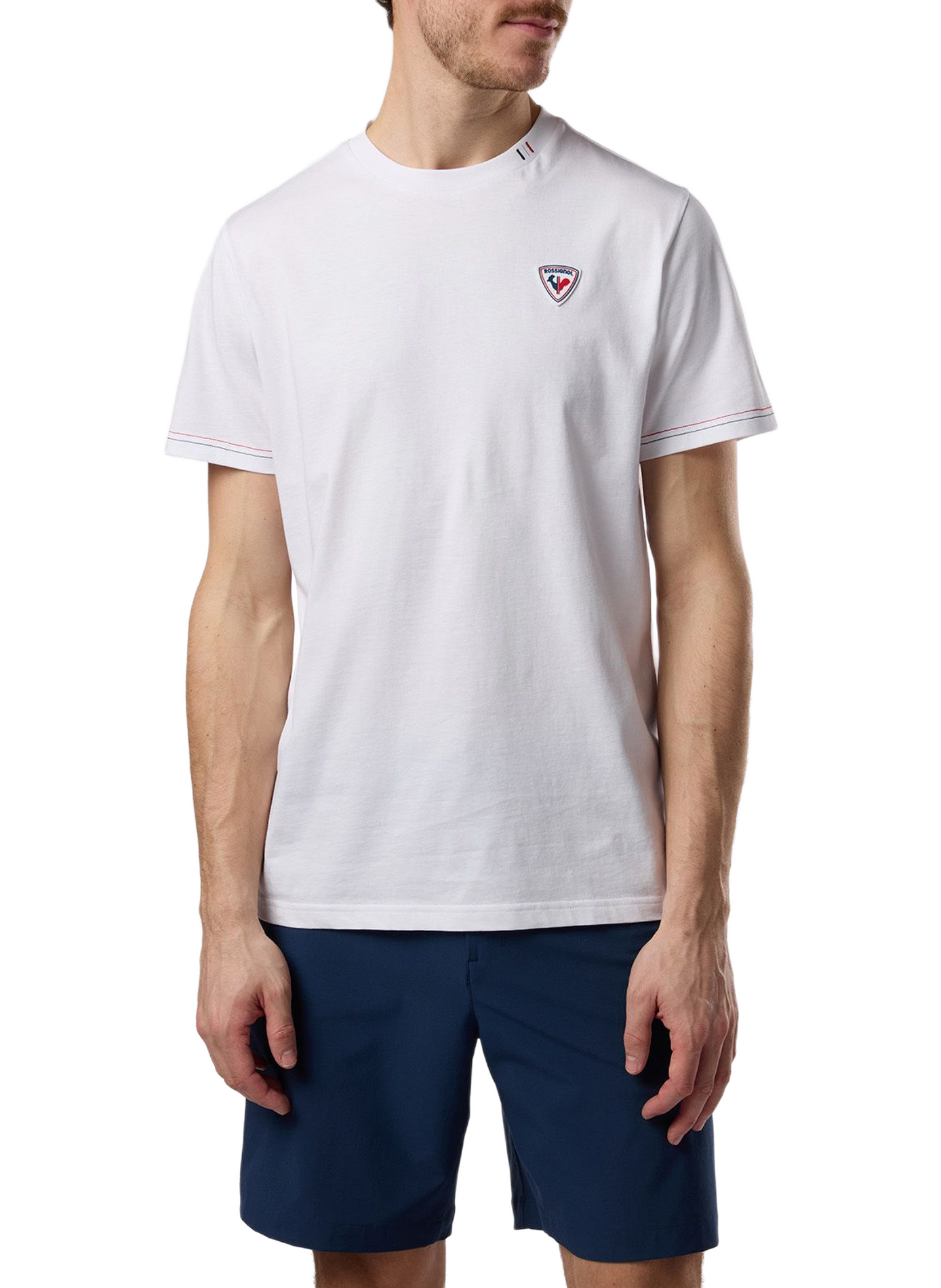 T-shirt droit col rond en coton ROSSIGNOL Weiss