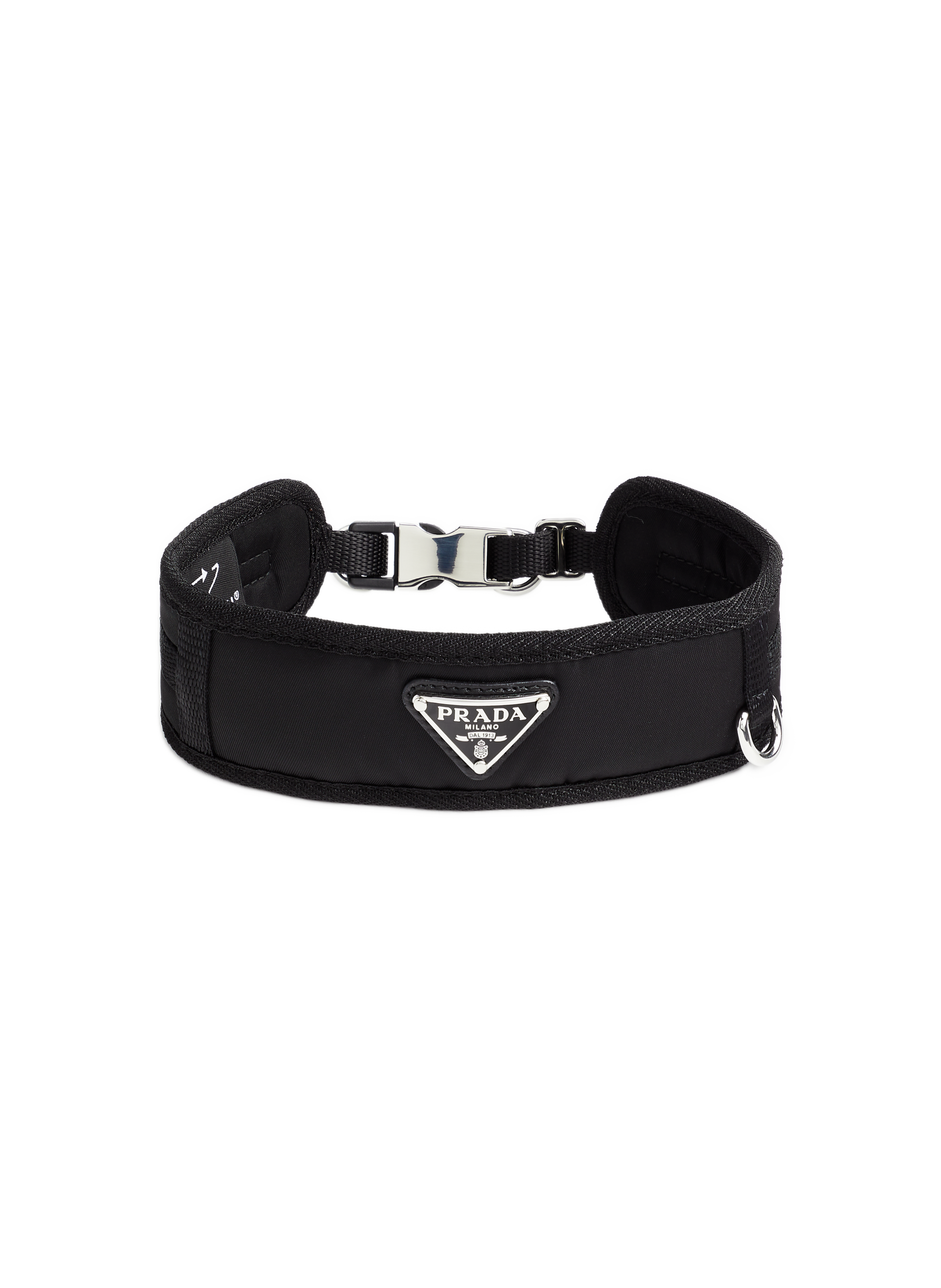 PRADA Collier pour chien à logo Noir