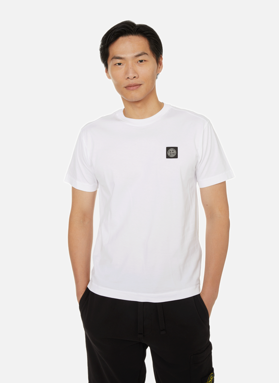 STONE ISLAND T-shirt en coton  Blanc