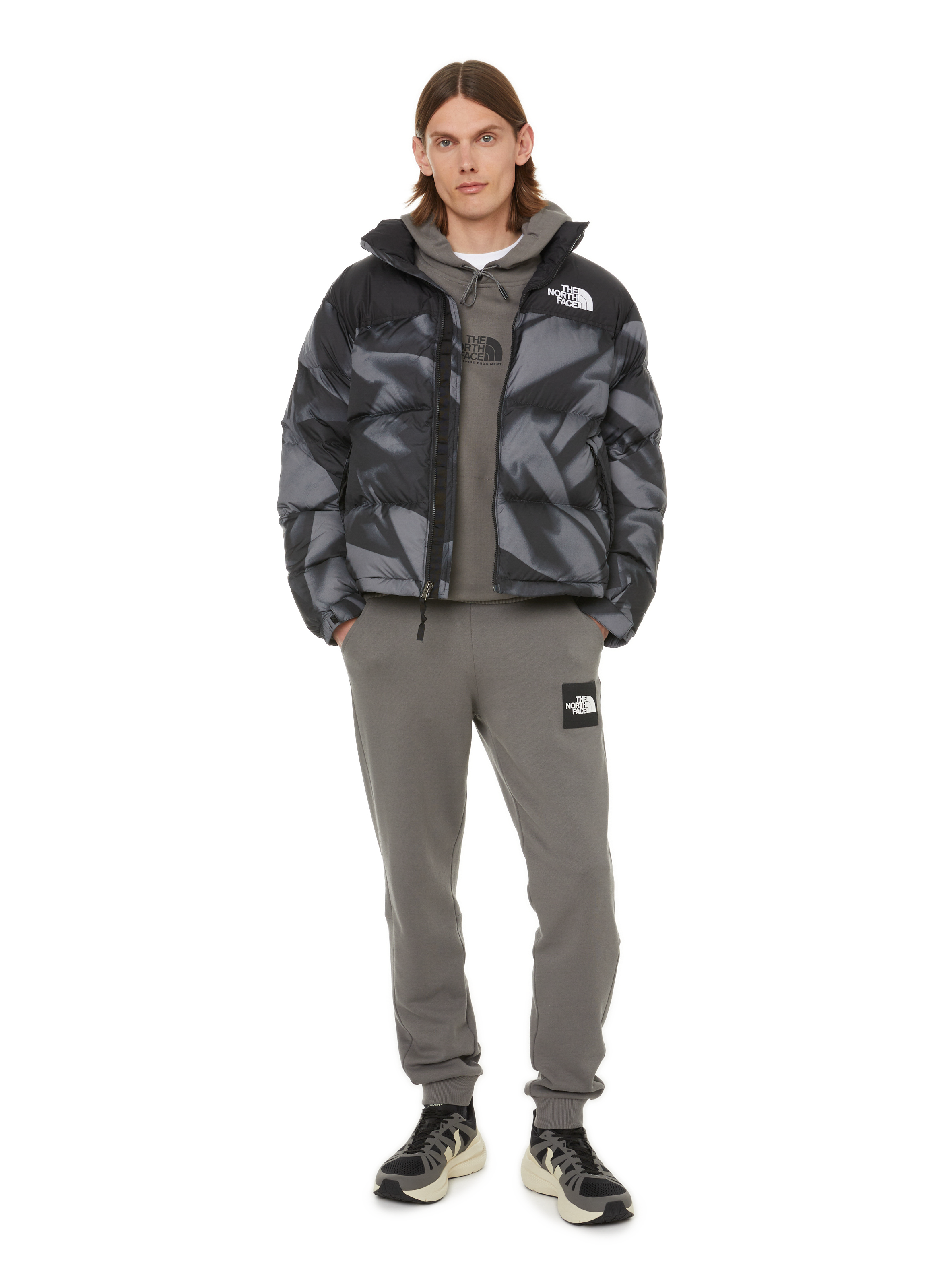 Cotton hoodie THE NORTH FACE Grey