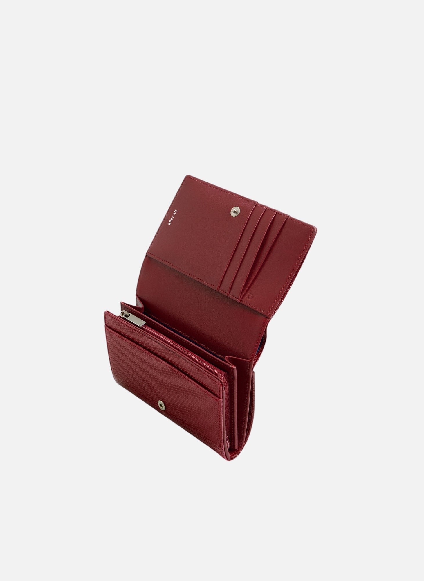 Portefeuille emilie en cuir signature t LE TANNEUR Rouge