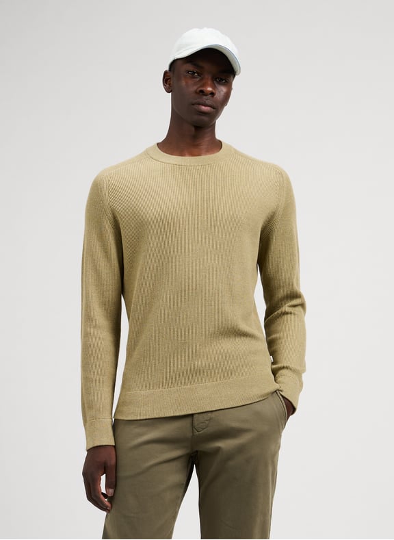 Ribbed jumper Green by NN.07 NN.07 Ribbed jumper Green