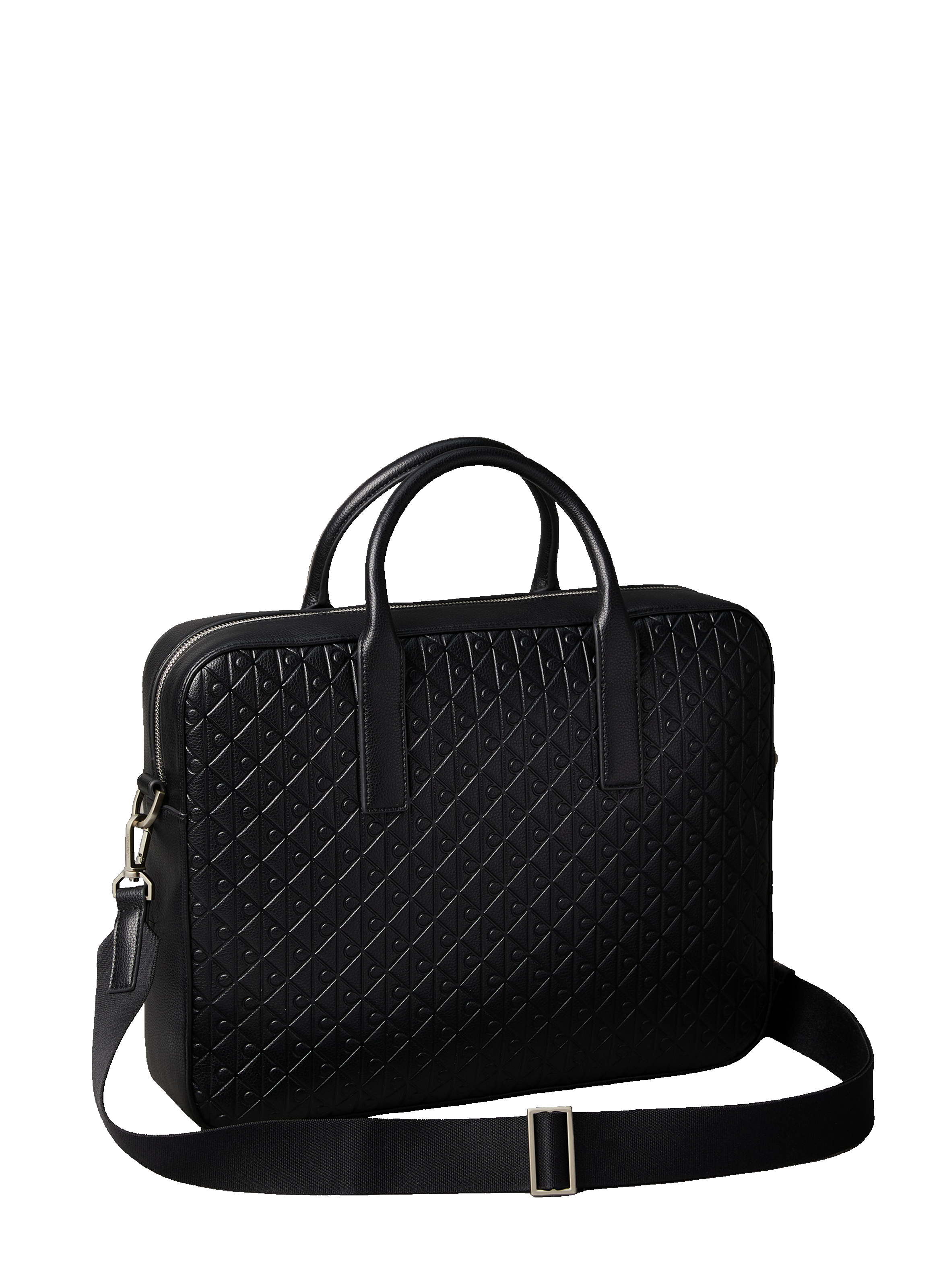 Porte-documents craquelé CALVIN KLEIN Noir