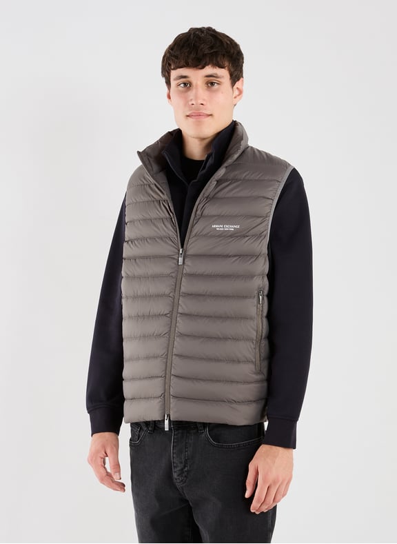 Veste matelassée sans manches Marron by ARMANI EXCHANGE ARMANI EXCHANGE Veste matelassée sans manches Marron
