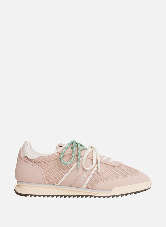 Baskets bi-matière crantées Marron by TOMMY HILFIGER TOMMY HILFIGER Baskets bi-matière crantées Marron