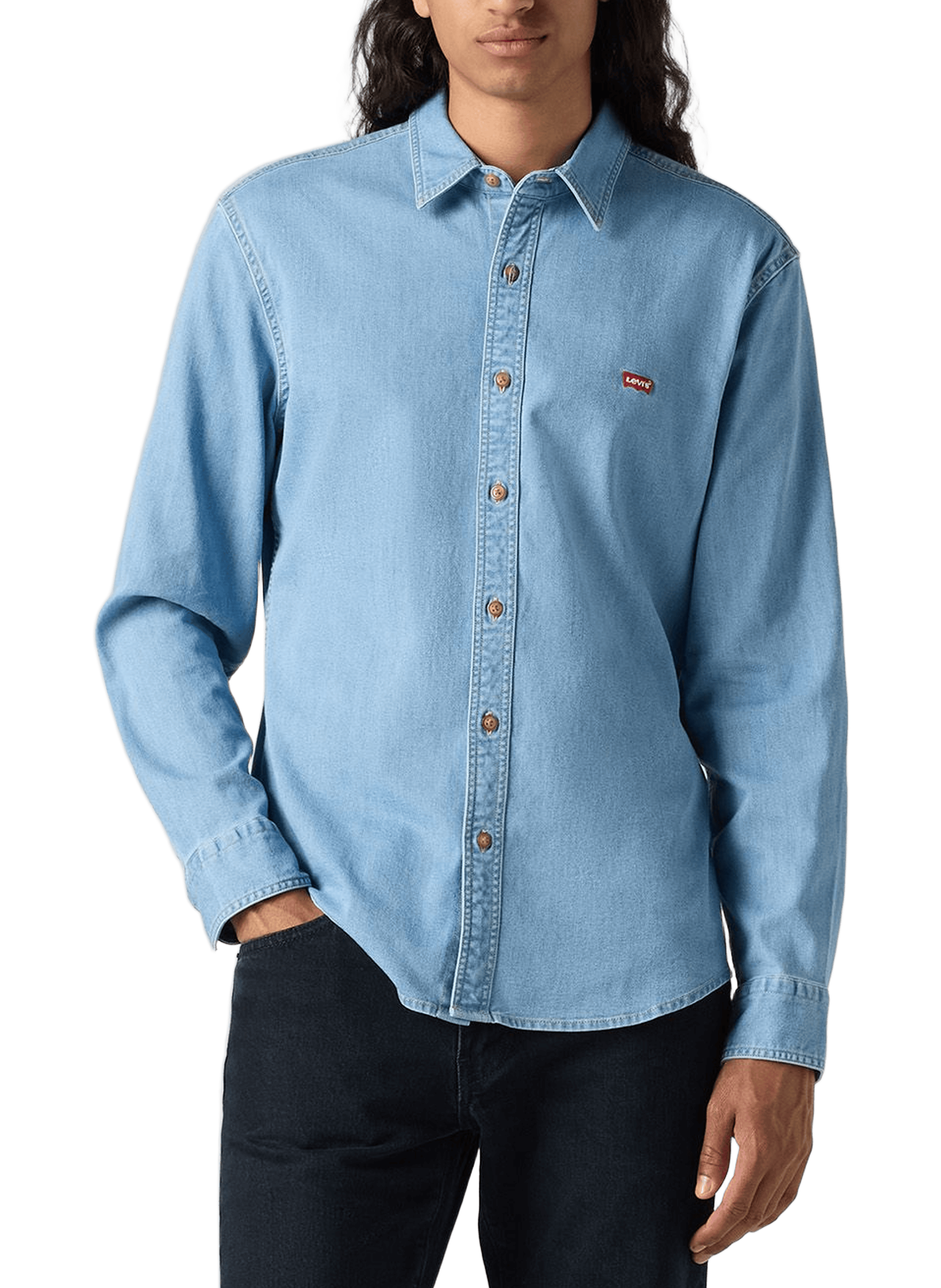 Bleached denim Shirt LEVI'S Blue