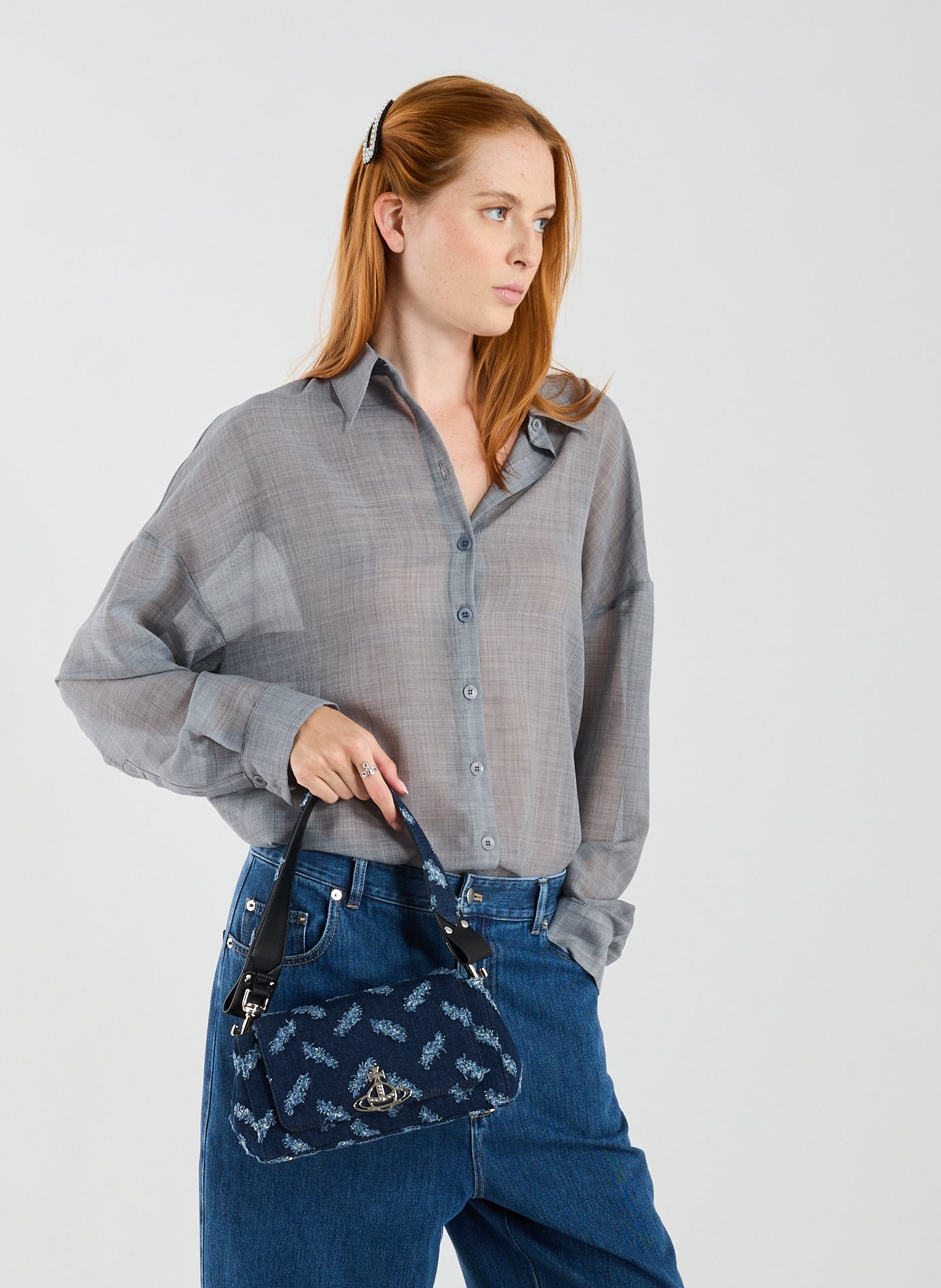 Denim handbag VIVIENNE WESTWOOD Blue