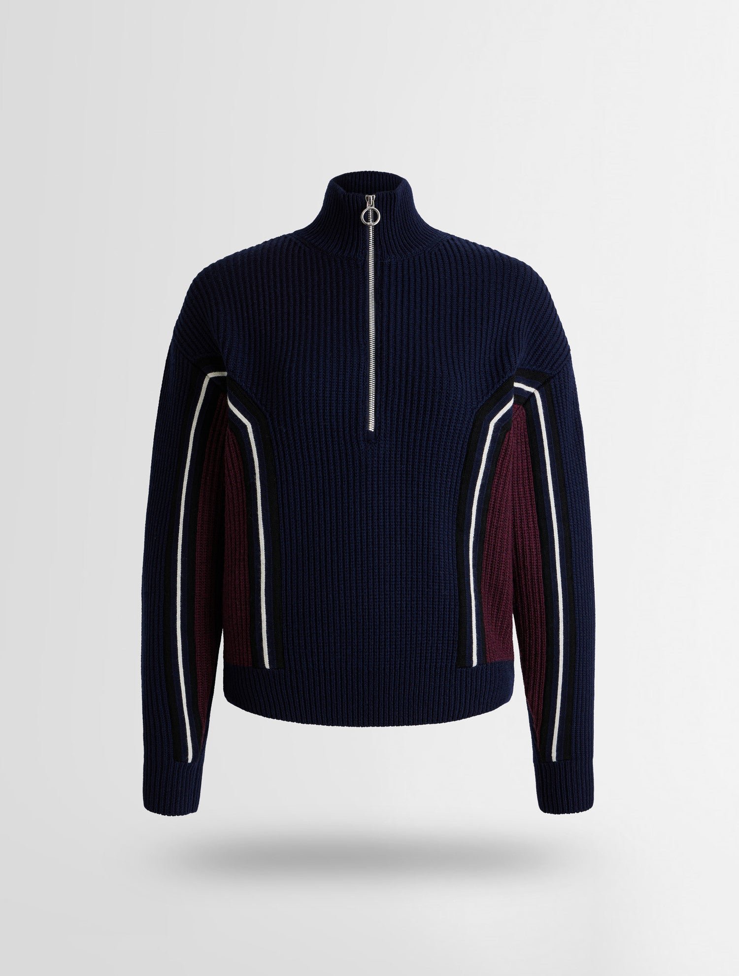 Pull mirala col montant coupe regular FUSALP Bleu