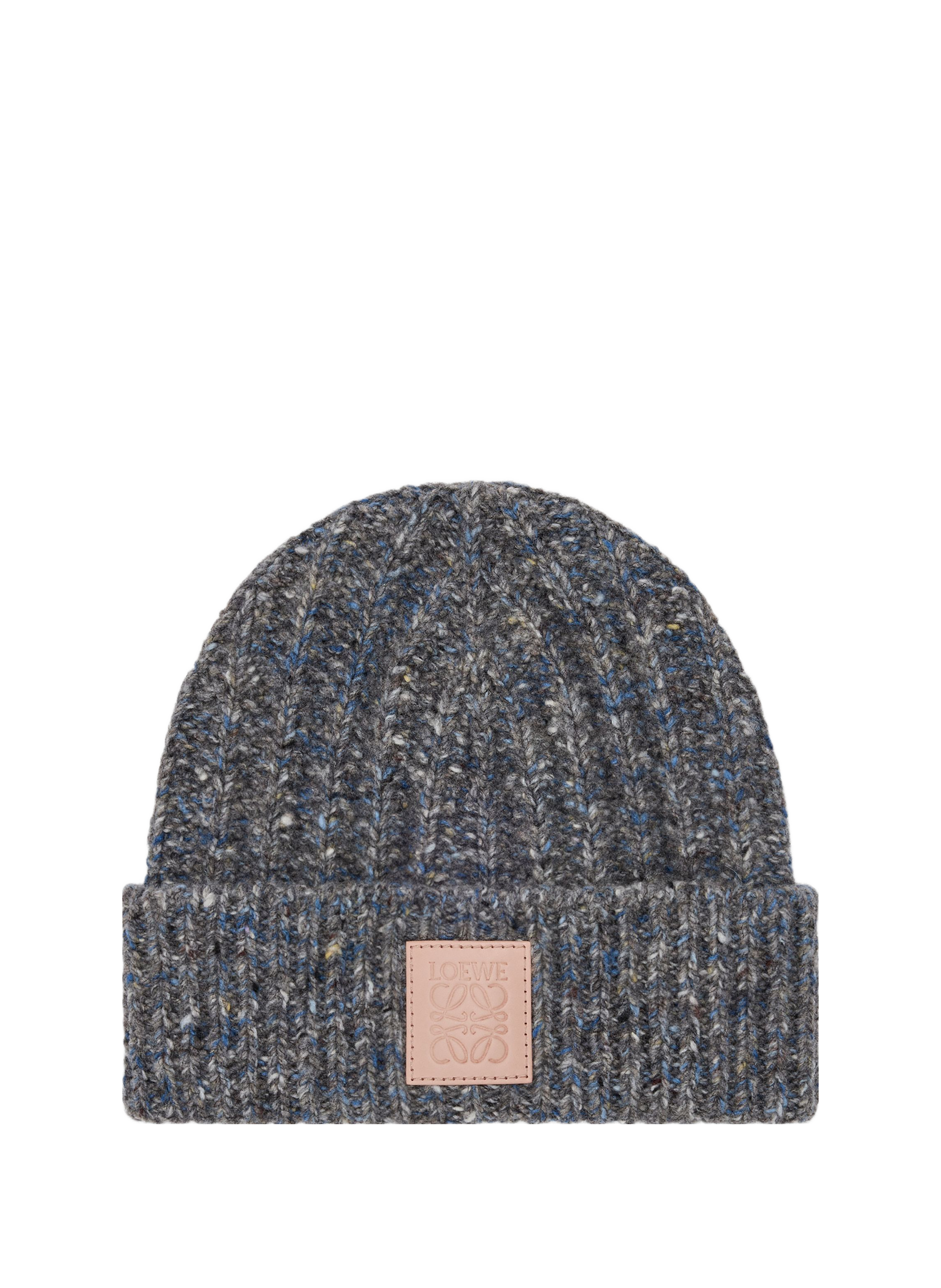 LOEWE Bonnet en laine et cachemire mélangés Gris