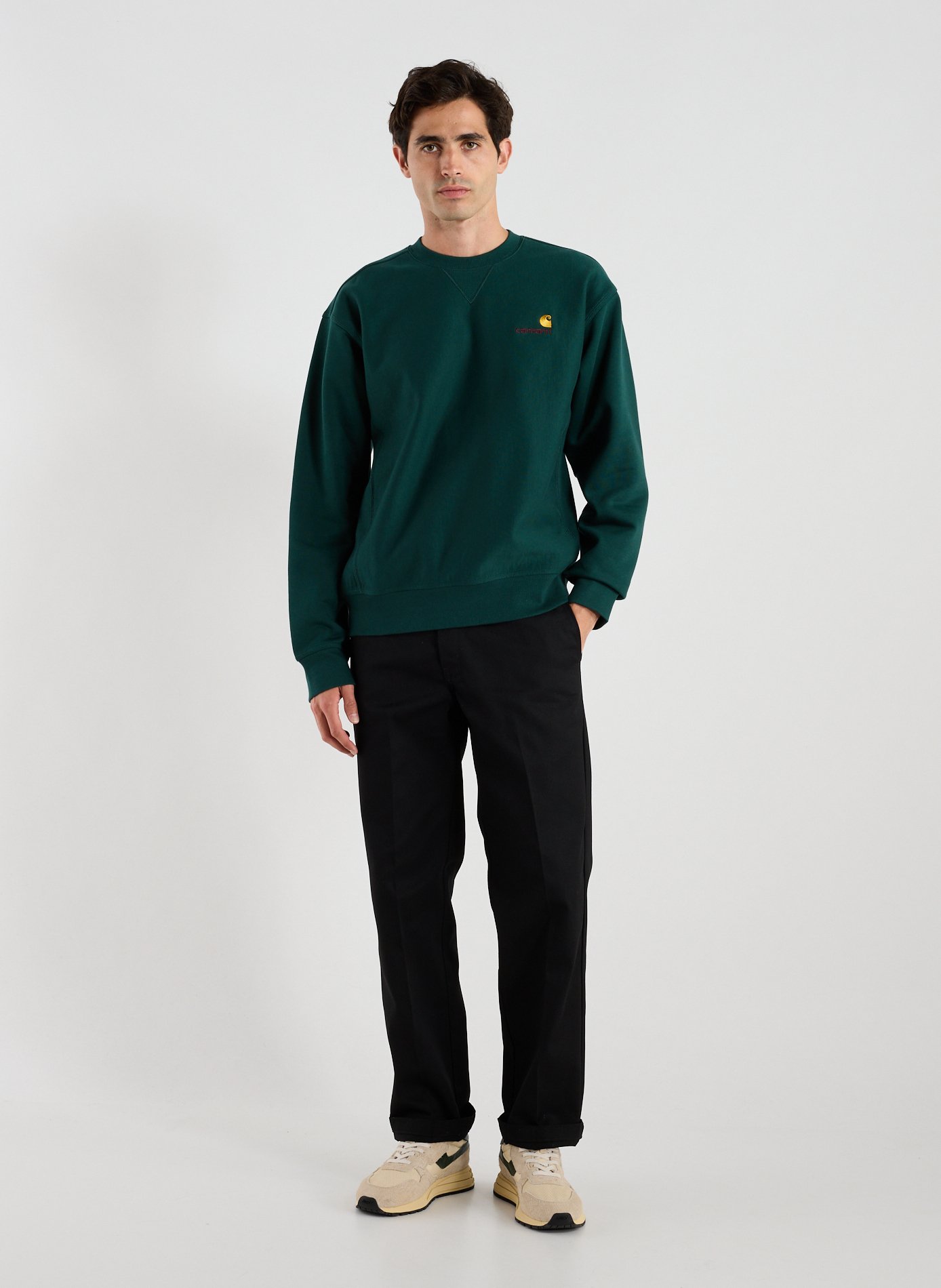 Sweatshirt ample en coton mélangé CARHARTT WIP Vert