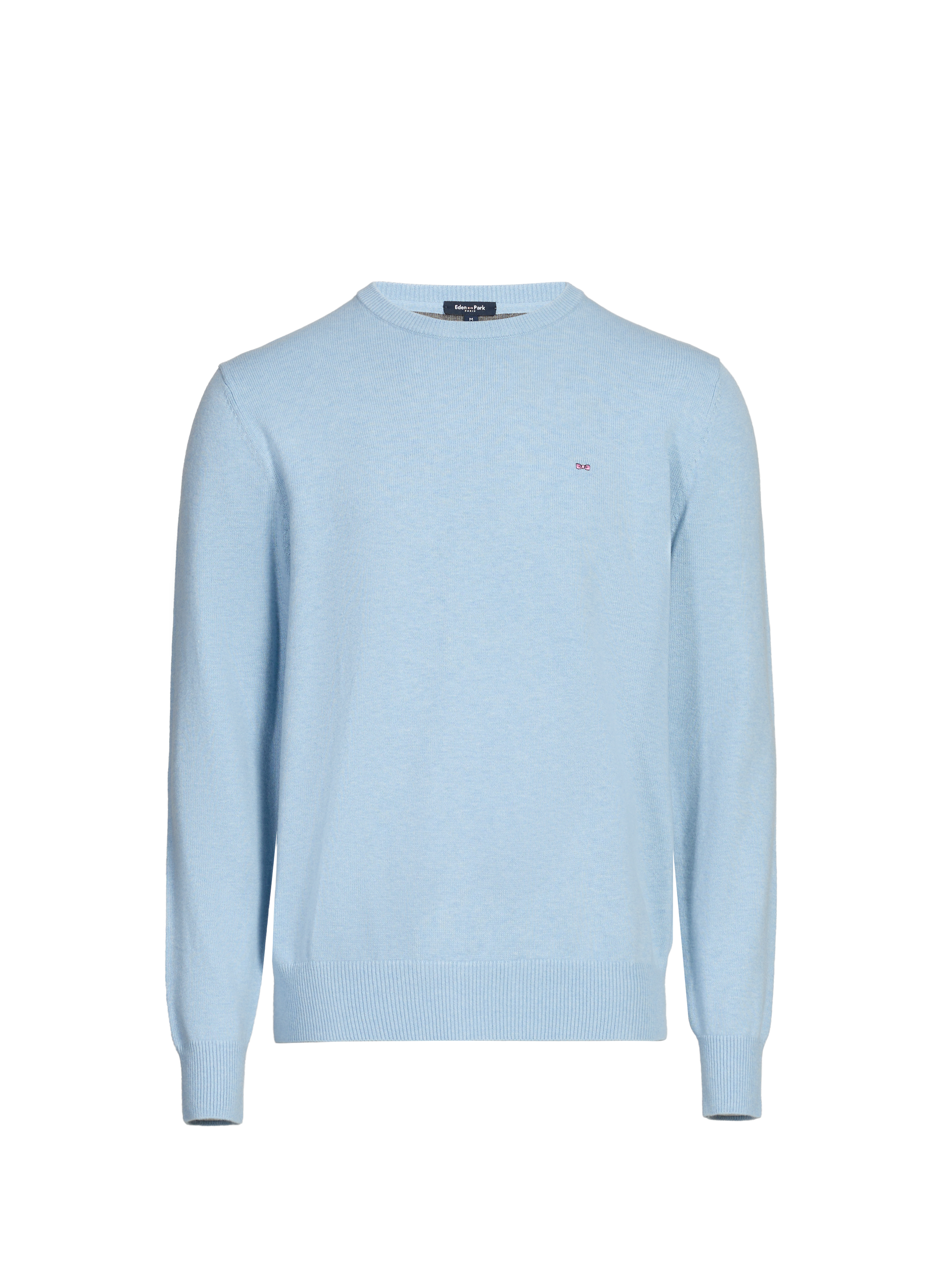 Pull col rond en laine et coton Bleu by EDEN PARK EDEN PARK Pull col rond en laine et coton Bleu