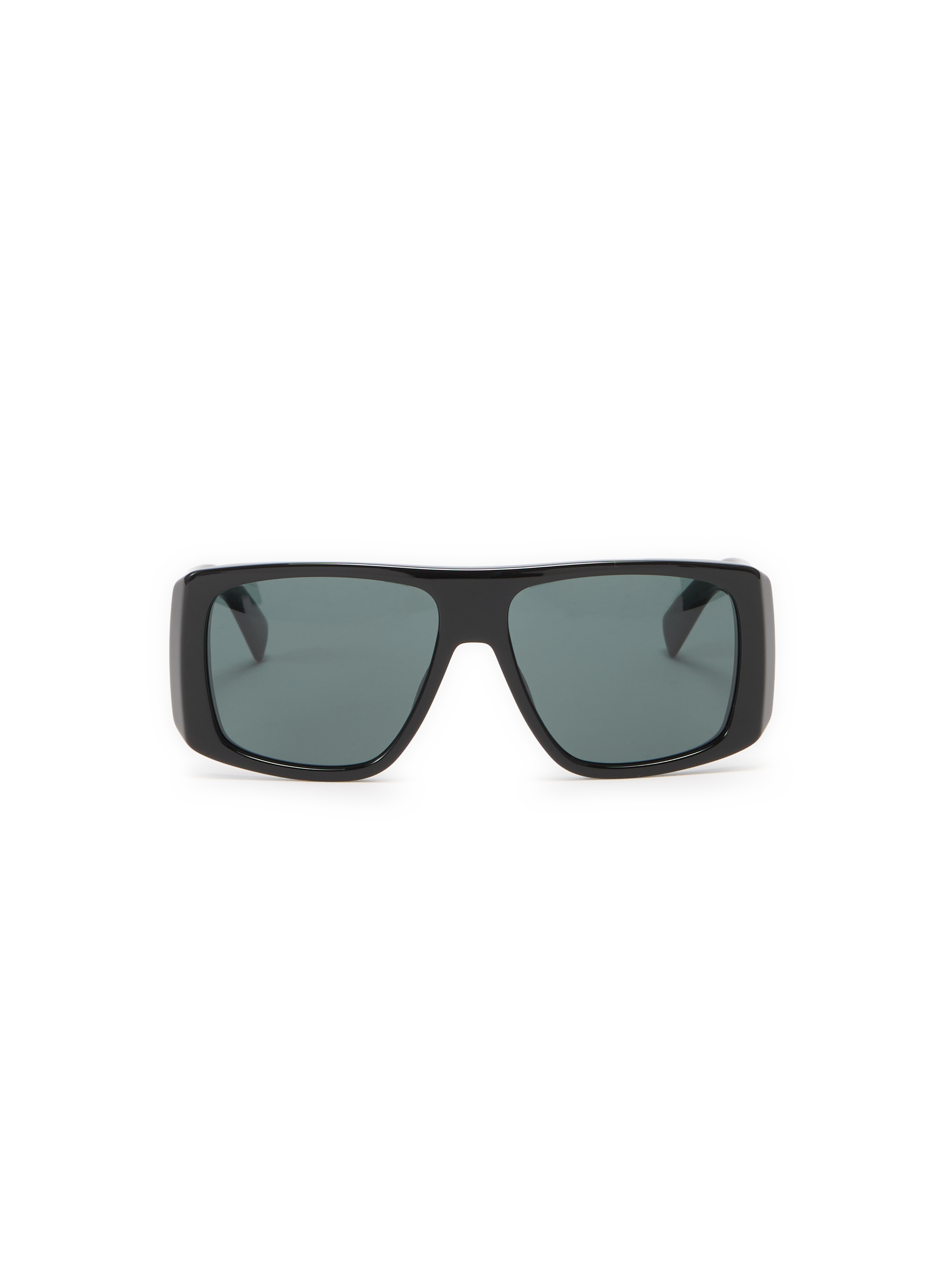 SAINT LAURENT Solid color aviator sunglasses Black