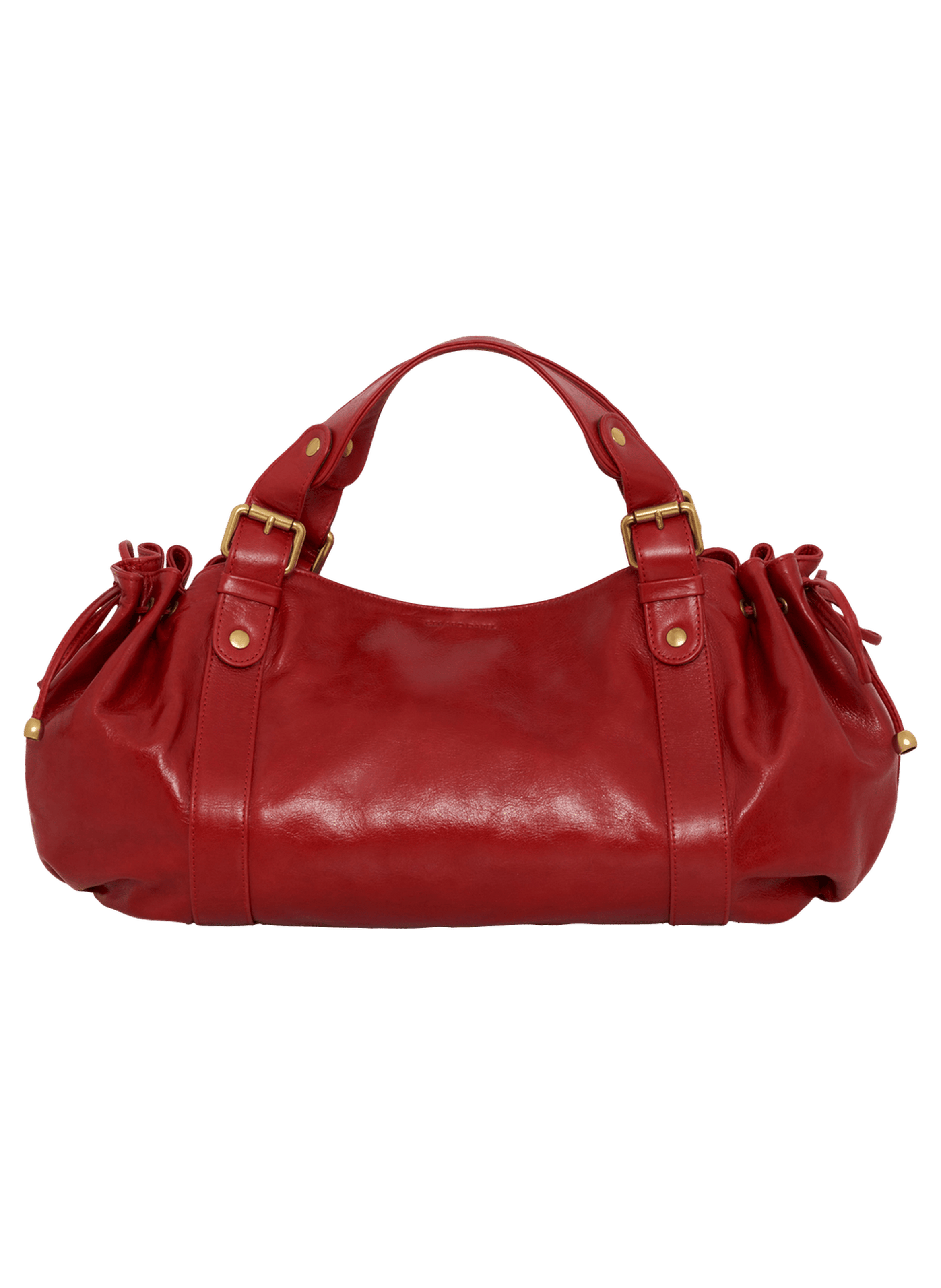 Sac à main en cuir effet froissé - 24h GERARD DAREL Rouge