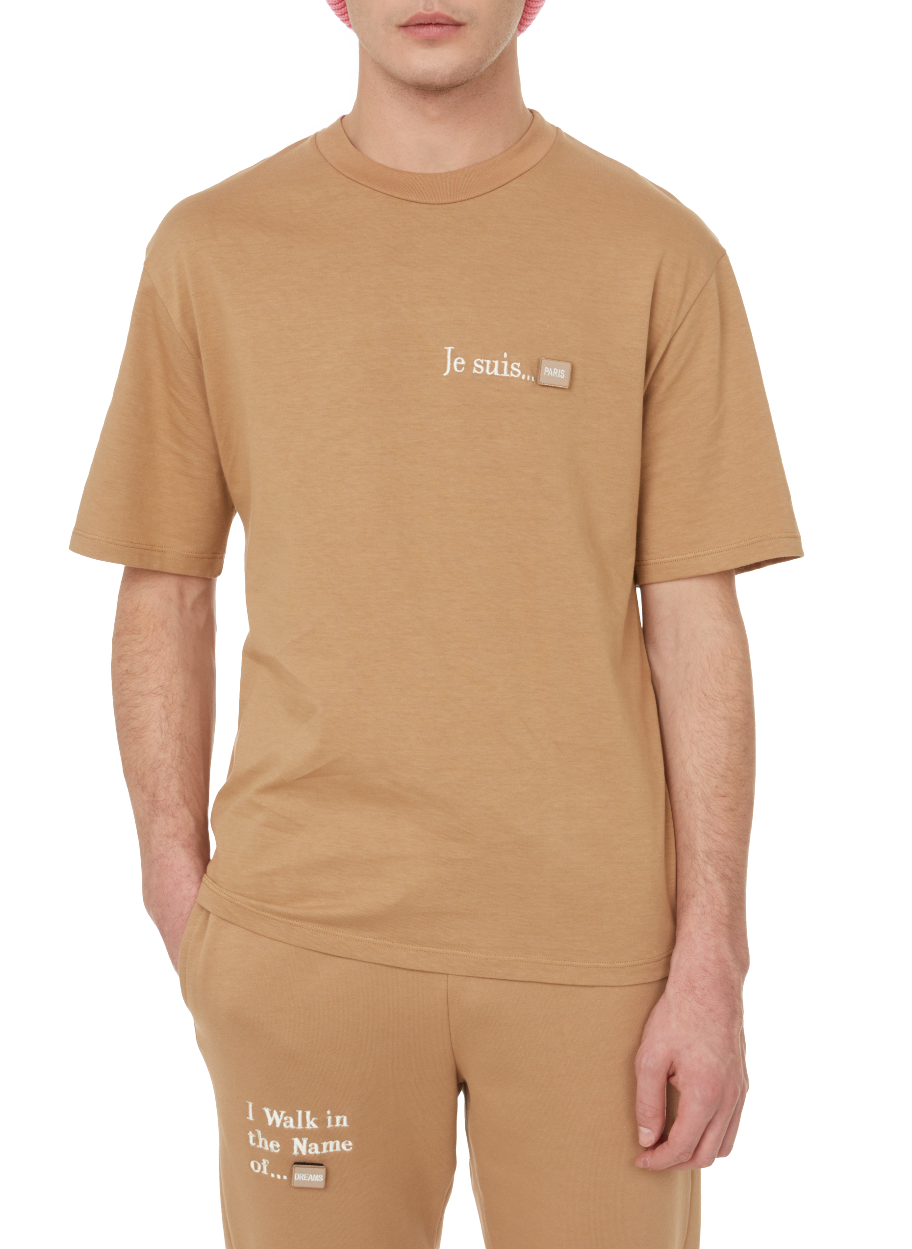 Logo T-shirt UNTIL THE NIGHT IS OVER Beige