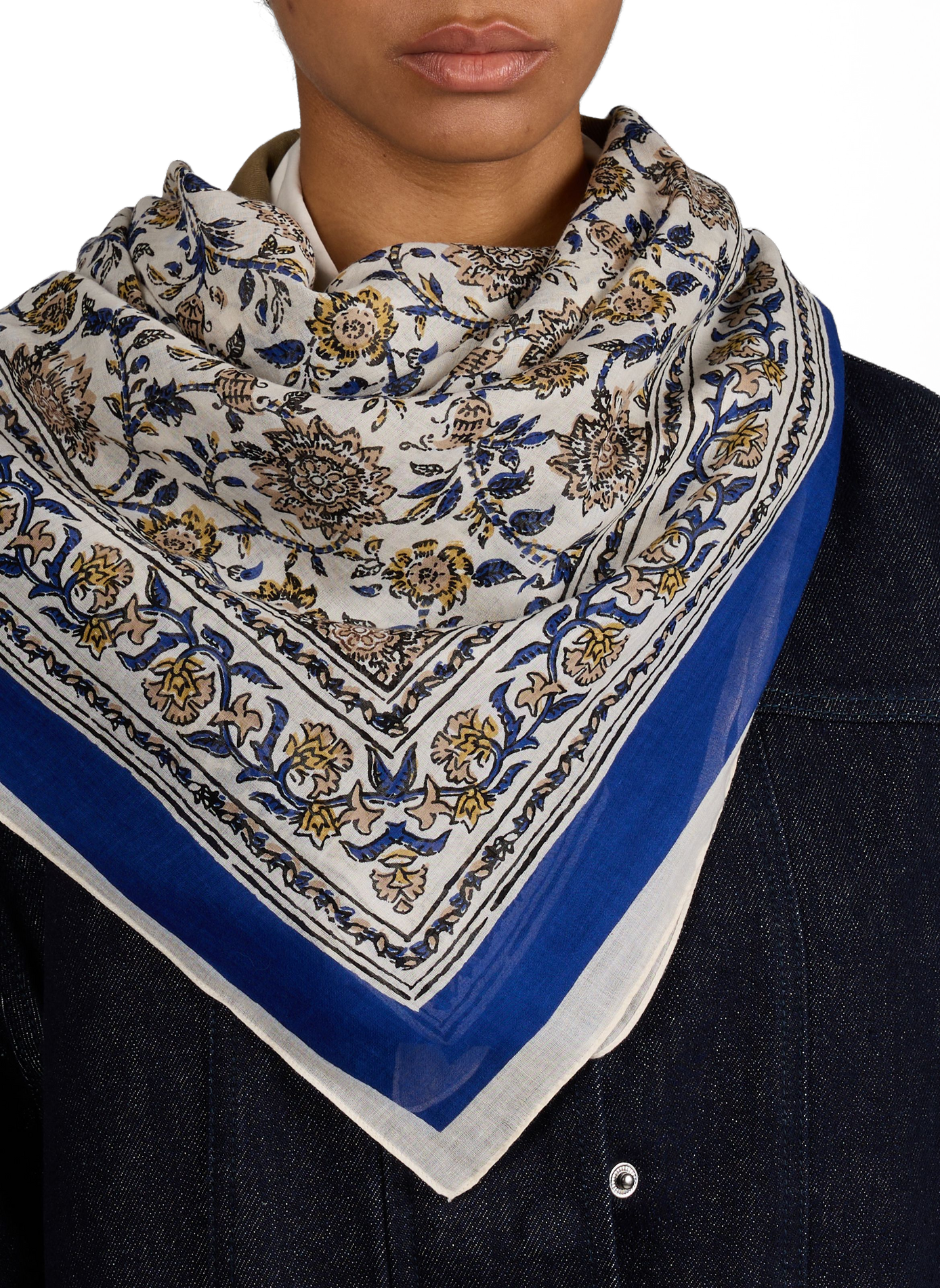 Printed stole AU PRINTEMPS PARIS Beige