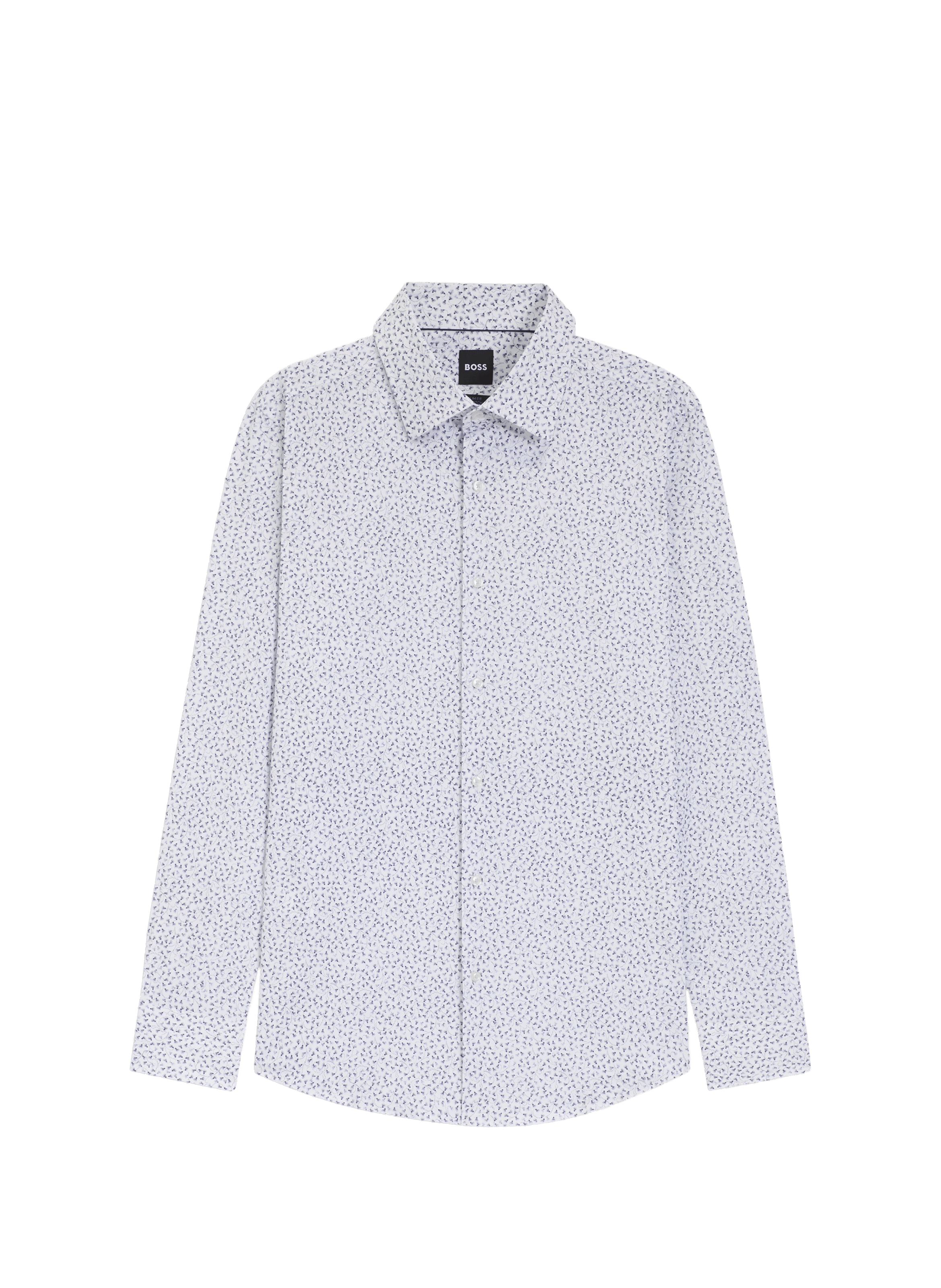 Chemise Hank à motif en coton mélangé BOSS Multicolour