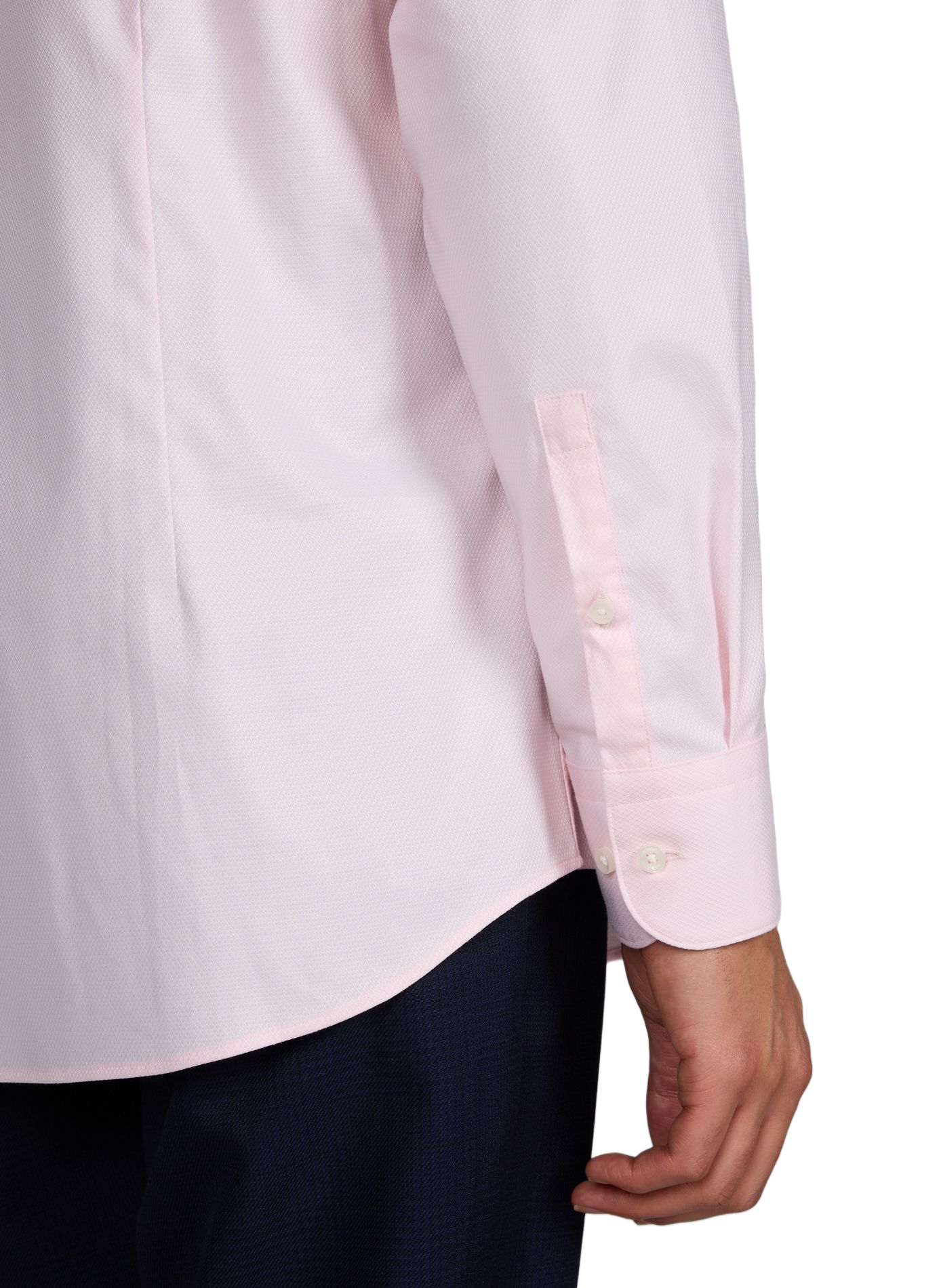 Chemise col classique en coton mélangé BOSS Rose